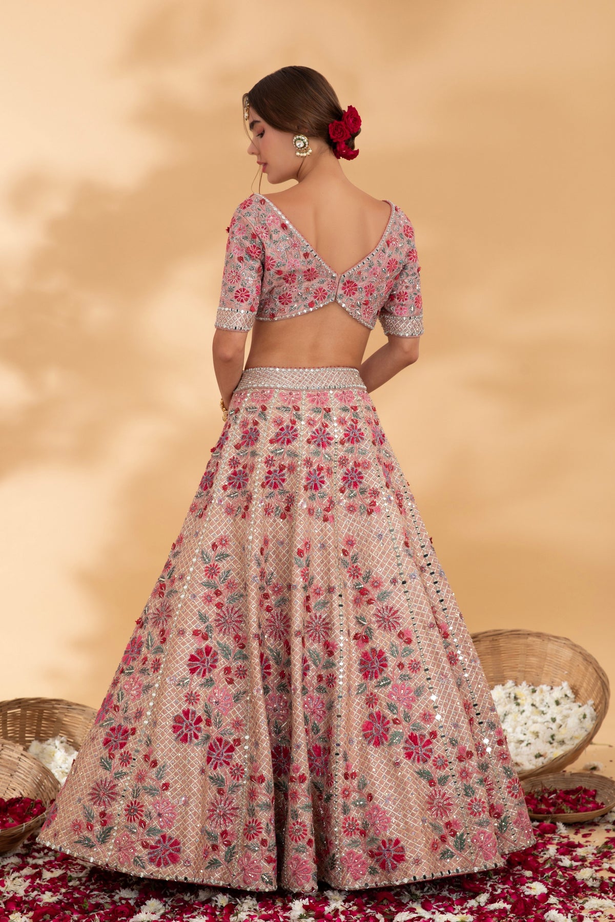 Dusty Rose Lehenga Set