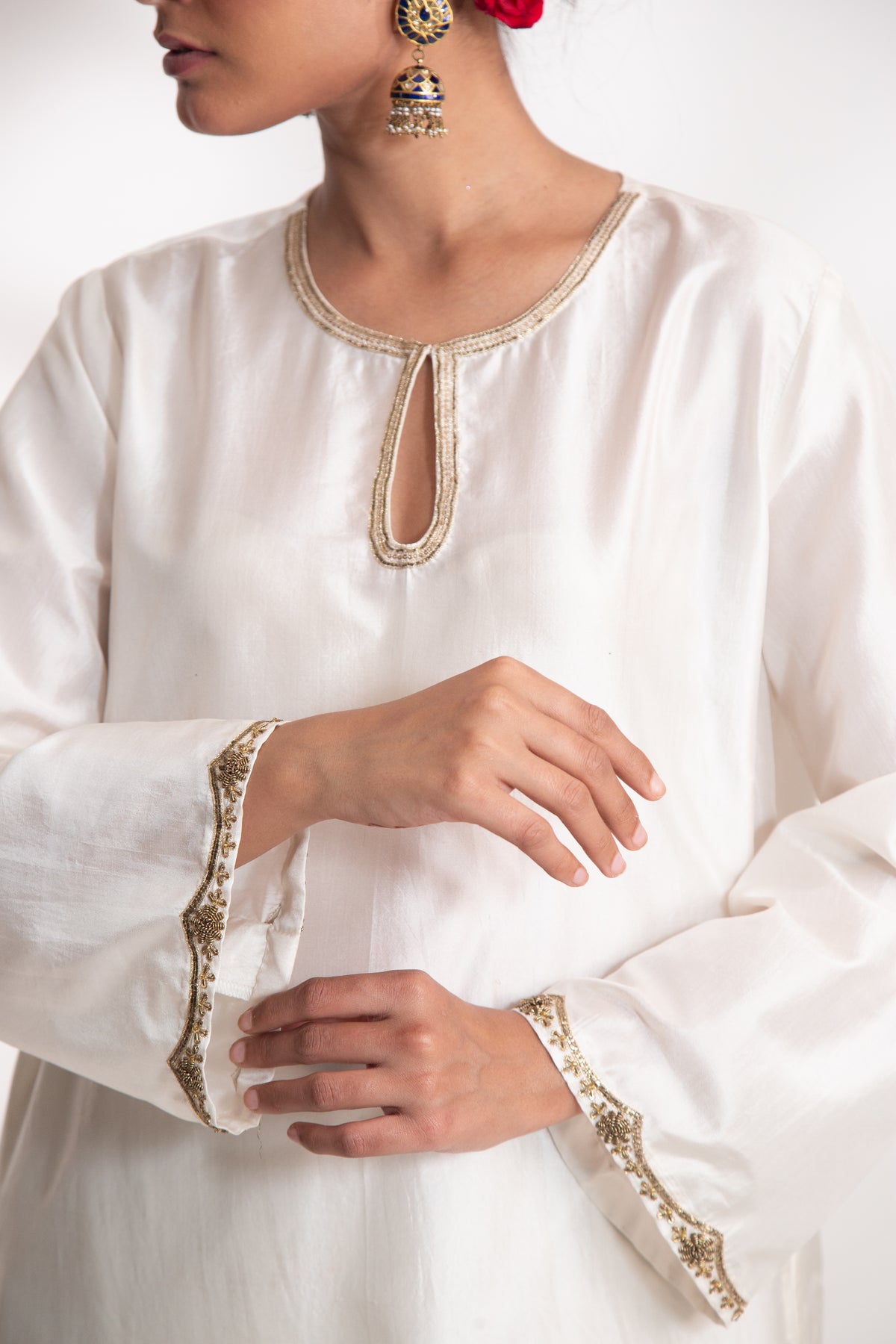 Ivory Lekha Tunic Set