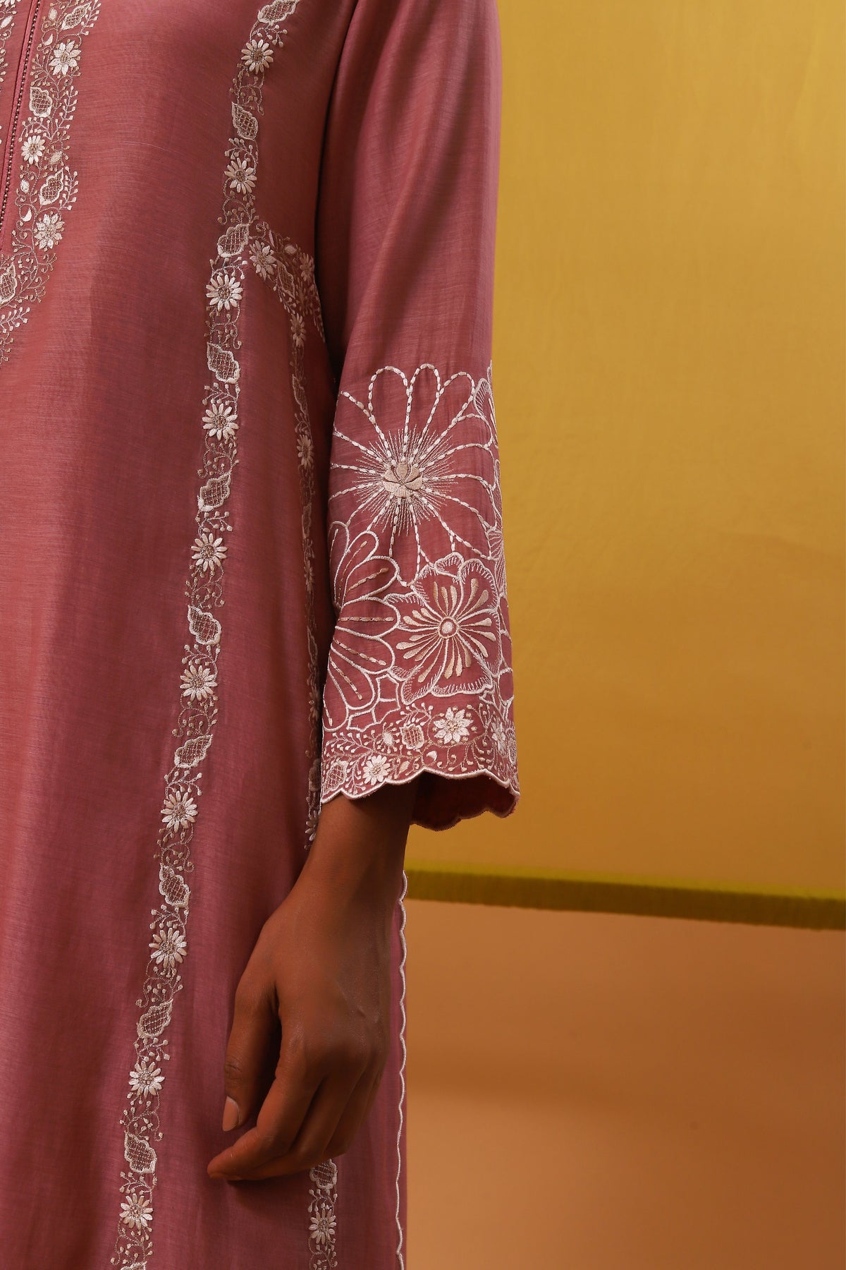 Pink Fasha Long Kurta Set