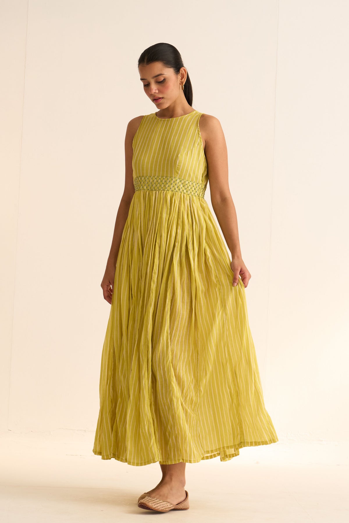 Olena Yellow Anarkali