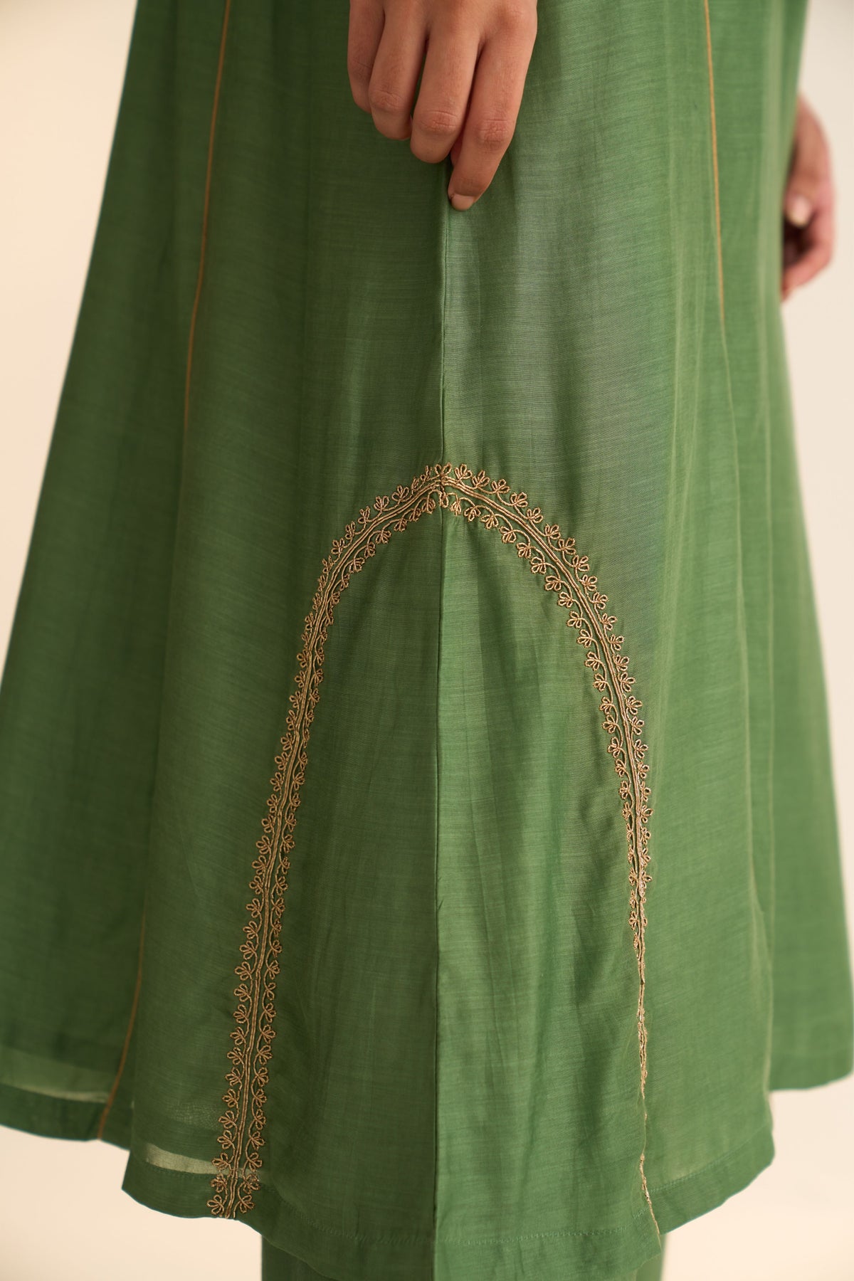 Mridini Sage Green Kurta Set