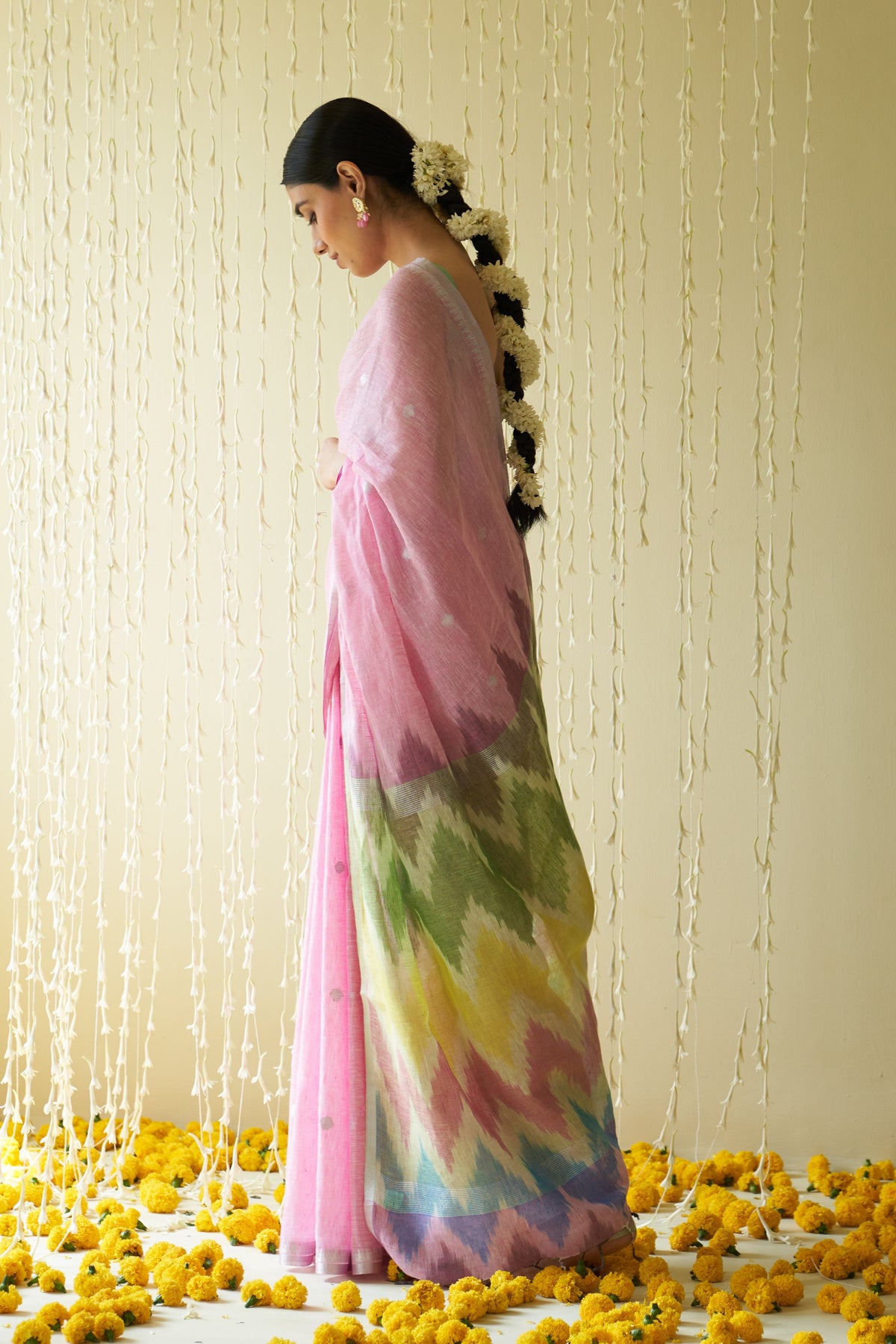 Verni Pink Saree