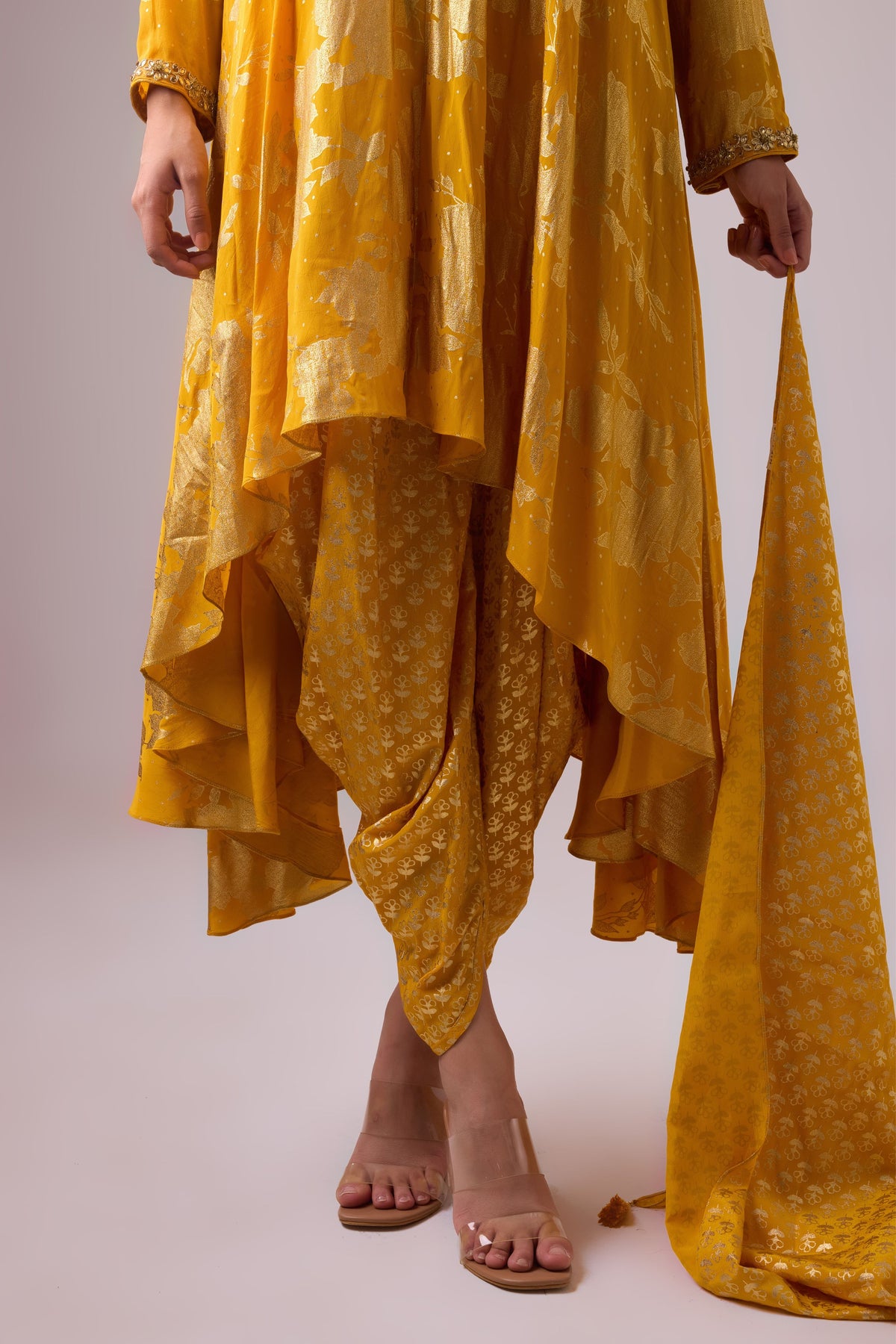 Haldi Phool Kurta Set