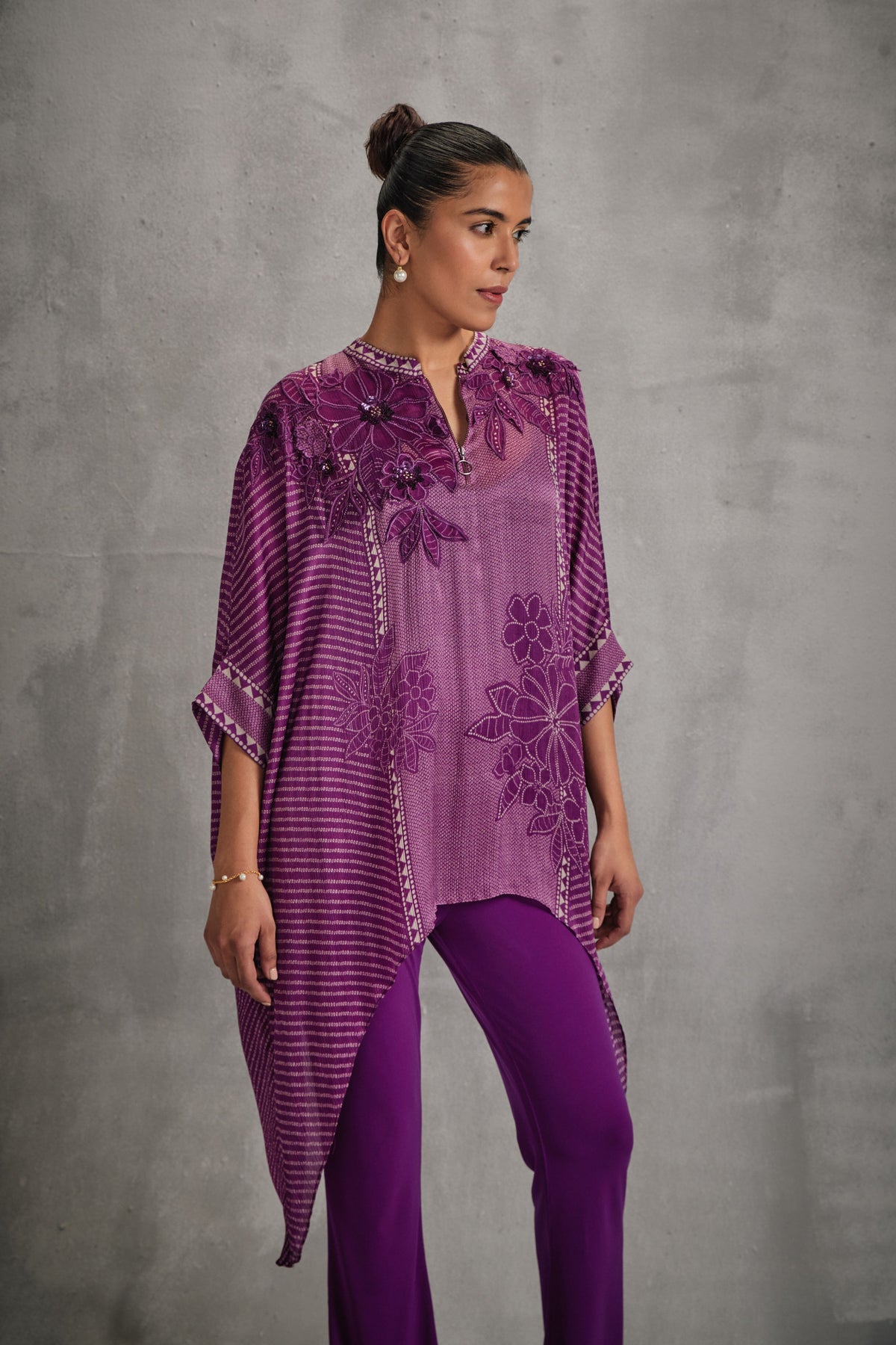 Hitachi Pointed Hem Tunic