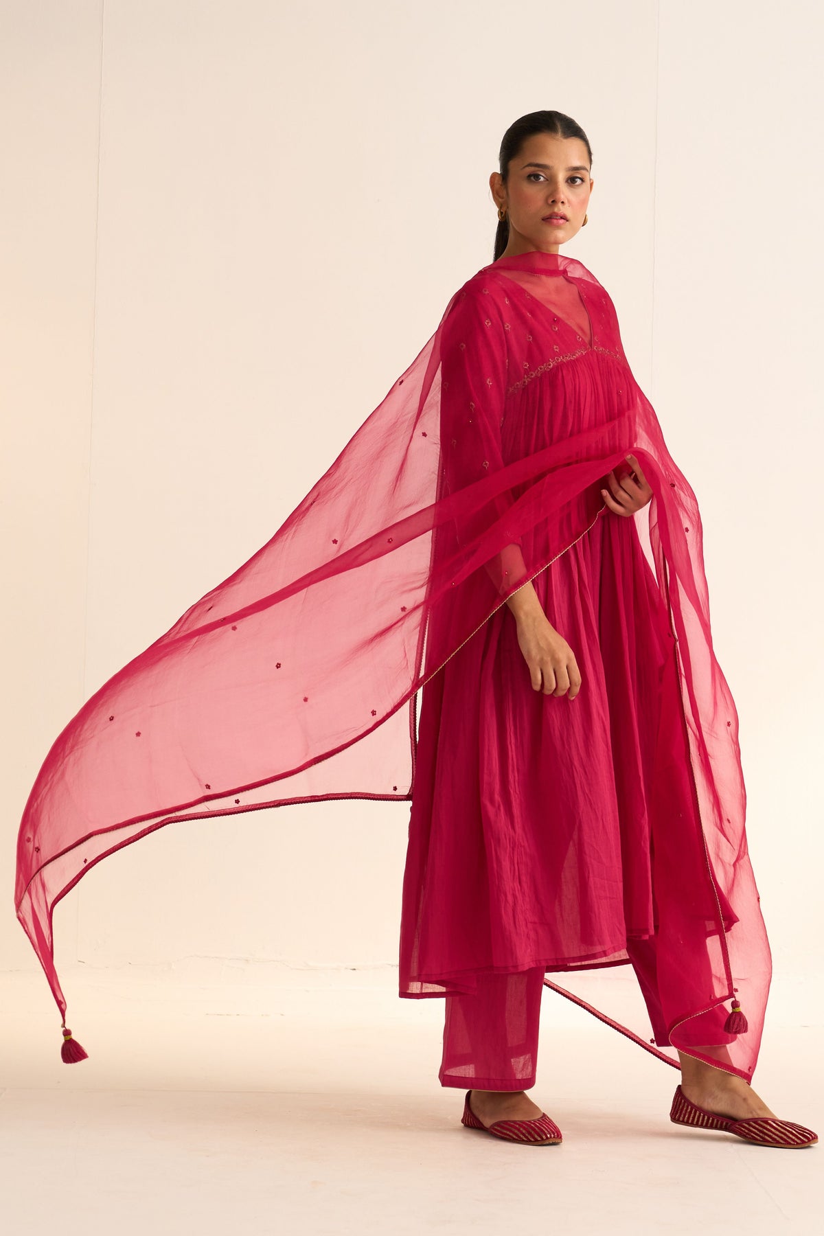 Jaina Rani Pink Kurta Set