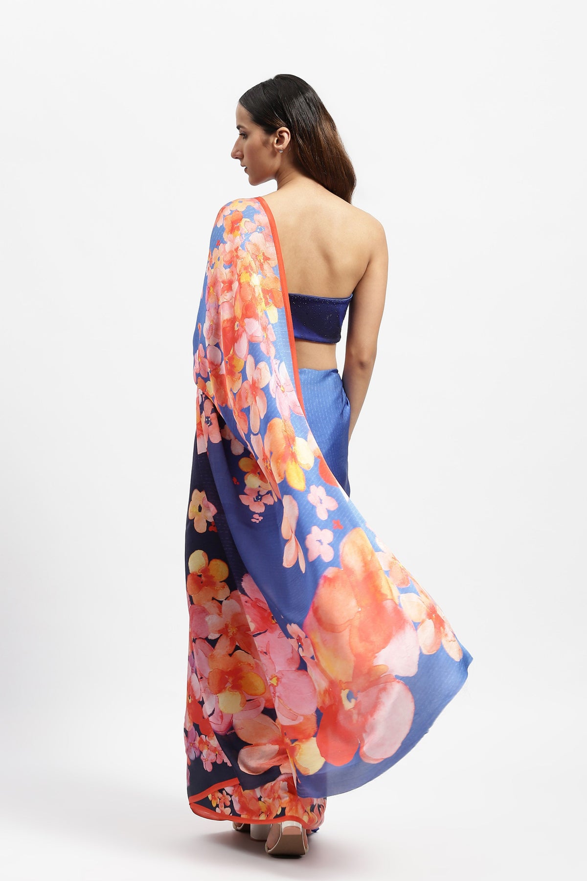 Ocean&#39;s Bounty Printed Saree