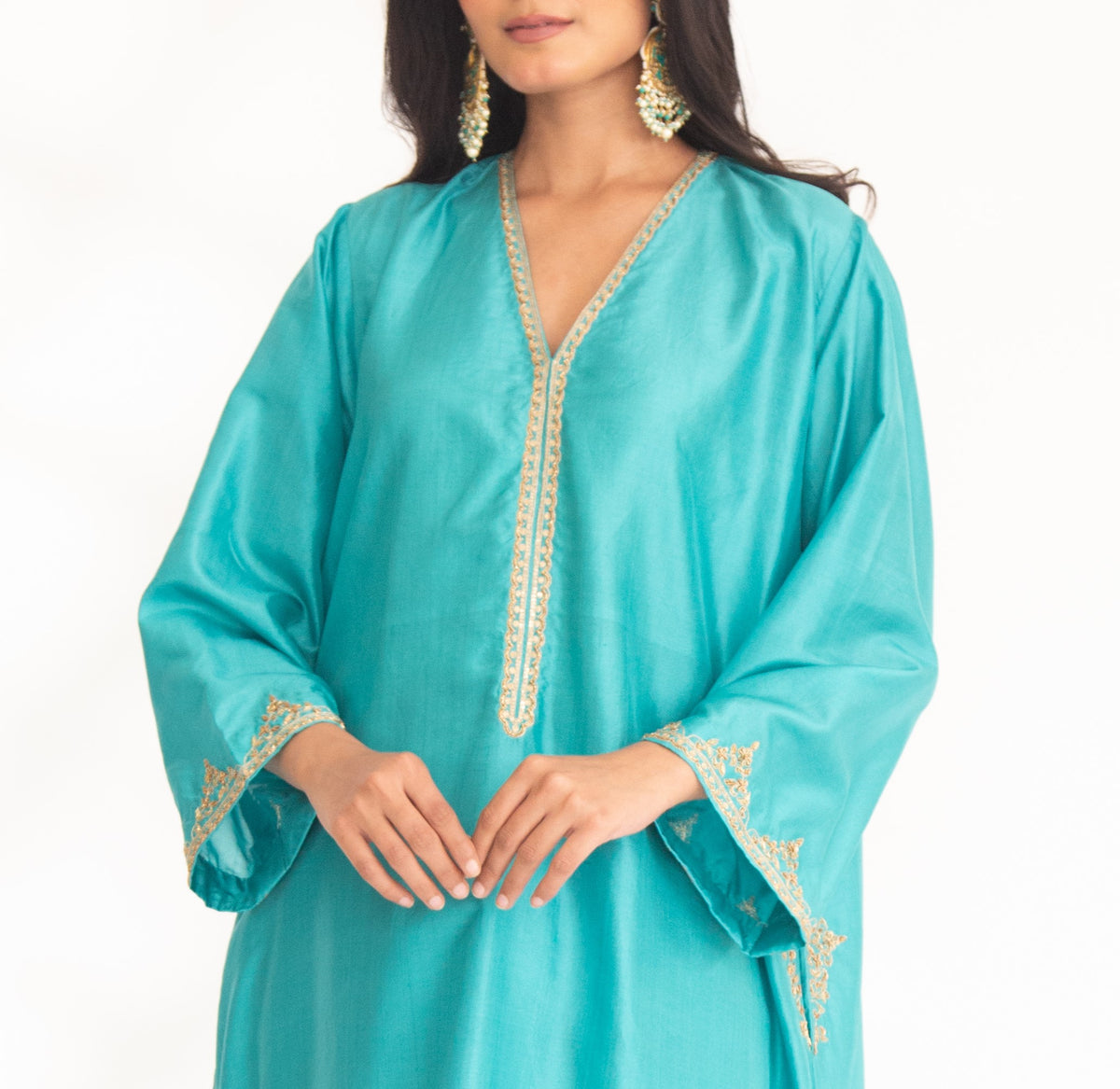 Firozi Vedya Kurta Set