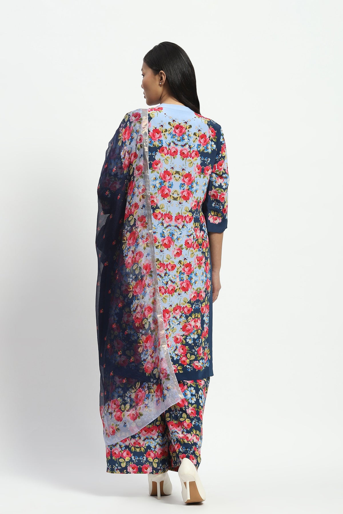 Mirrored Bloom Kurta Set