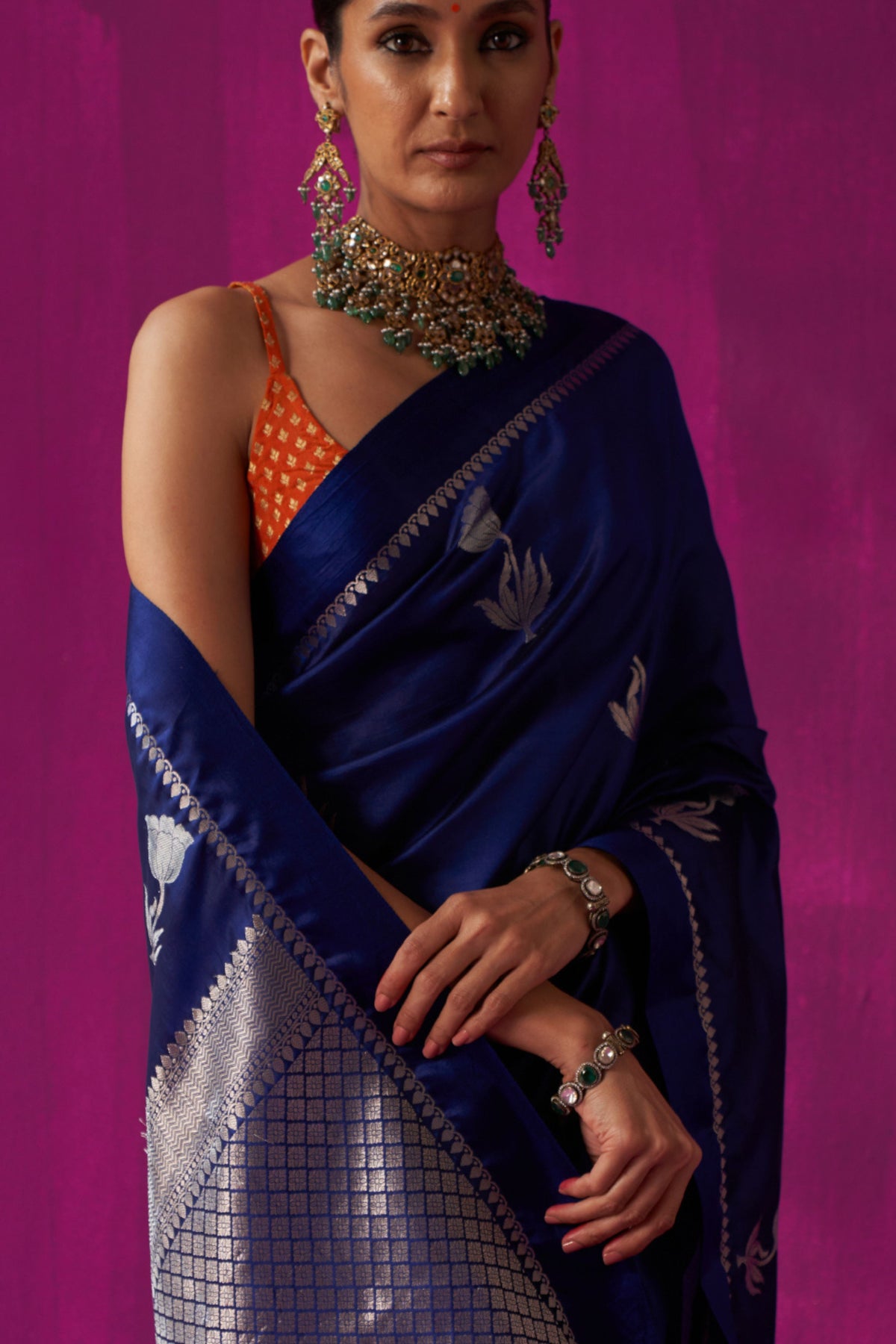 Padmini Blue Saree