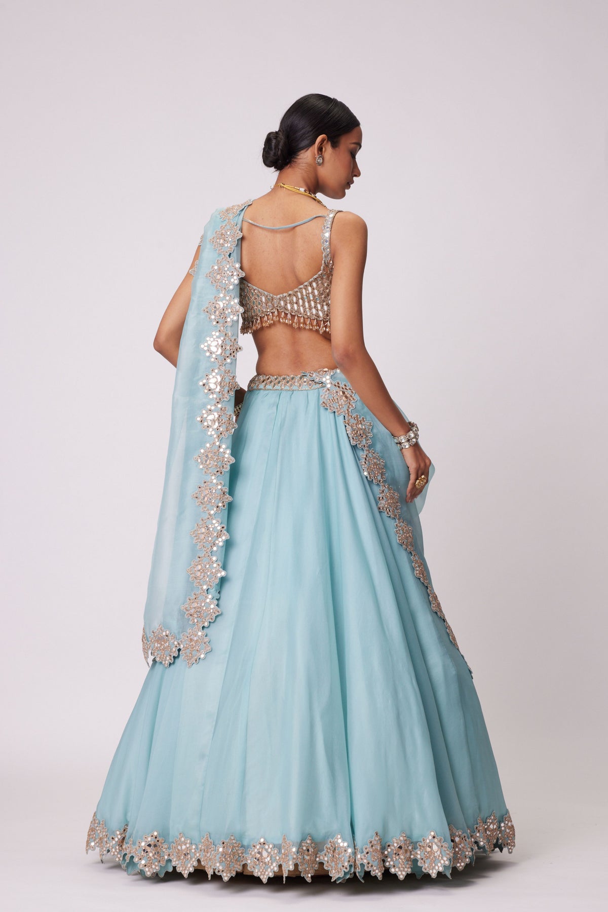 Powder Blue Lehenga Set