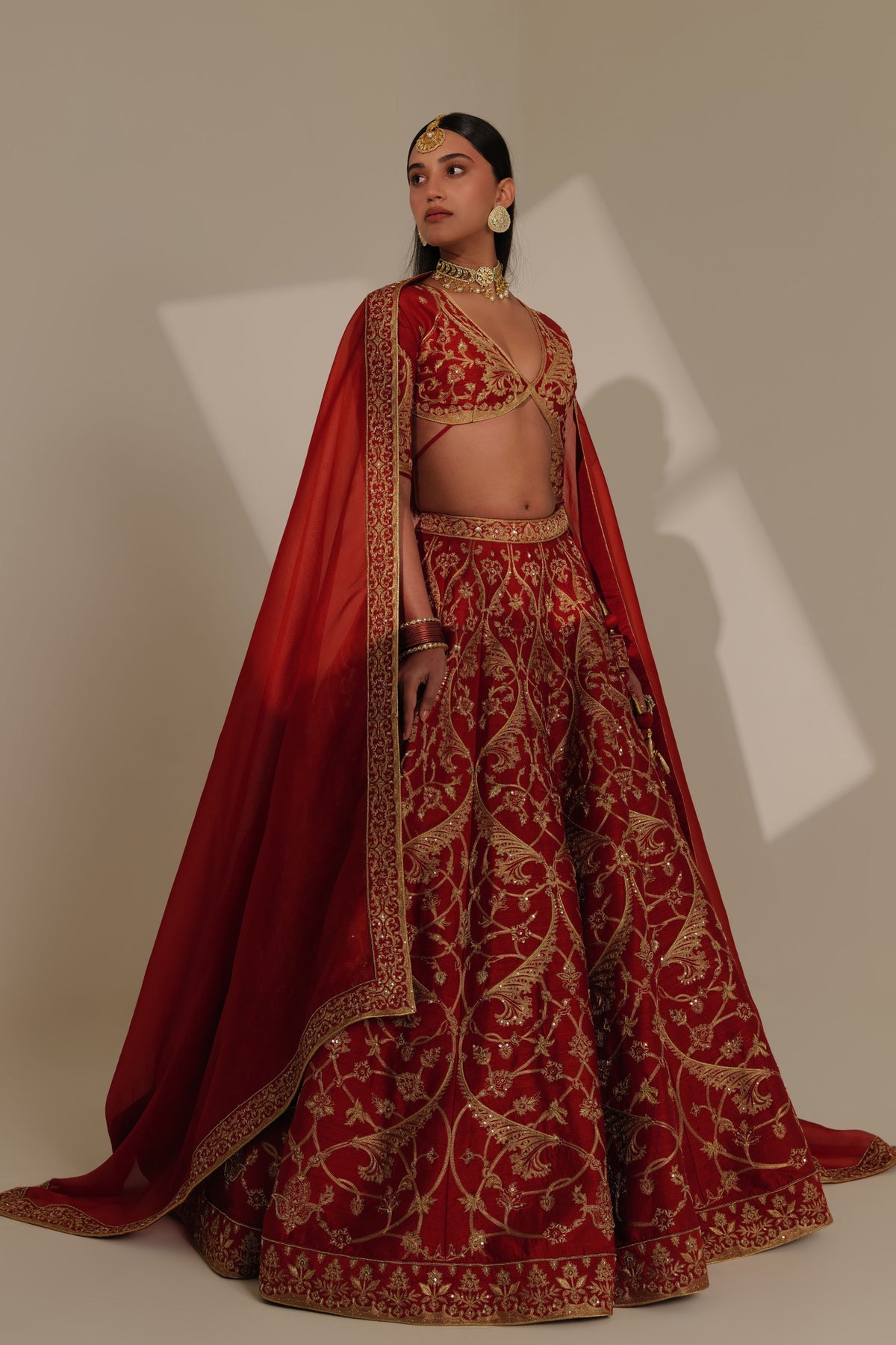 Red Lehenga Set