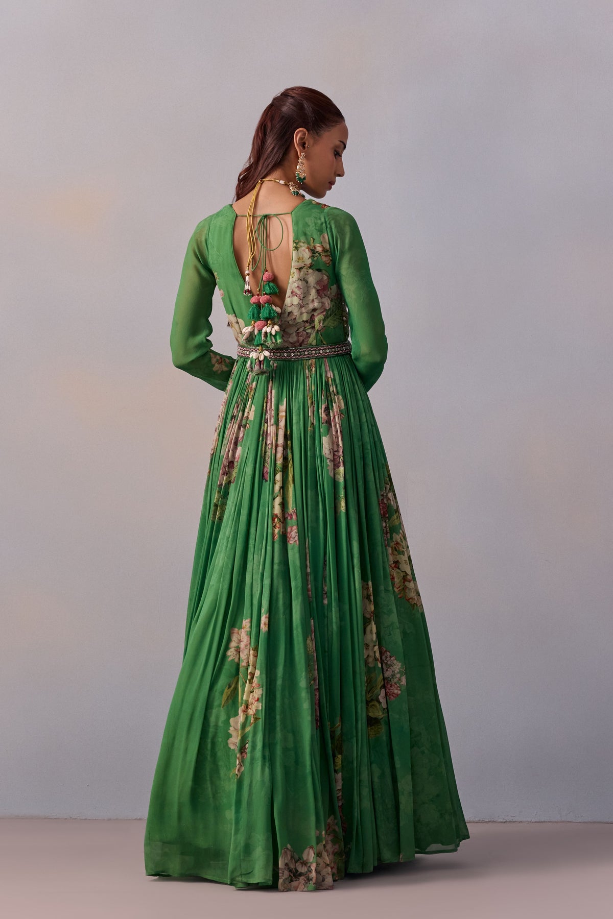 Forest Green Maira Anarkali Set