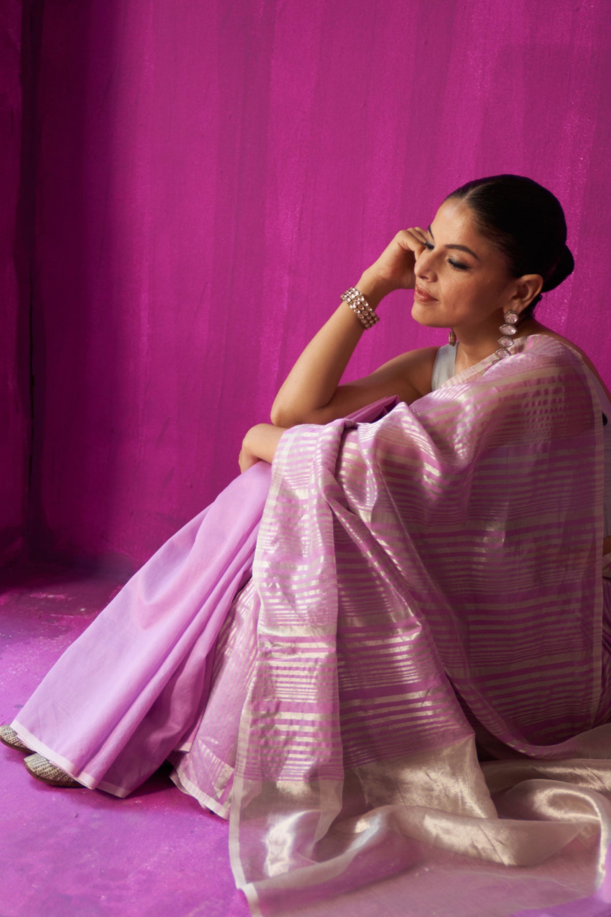 Shabana Mauve Saree