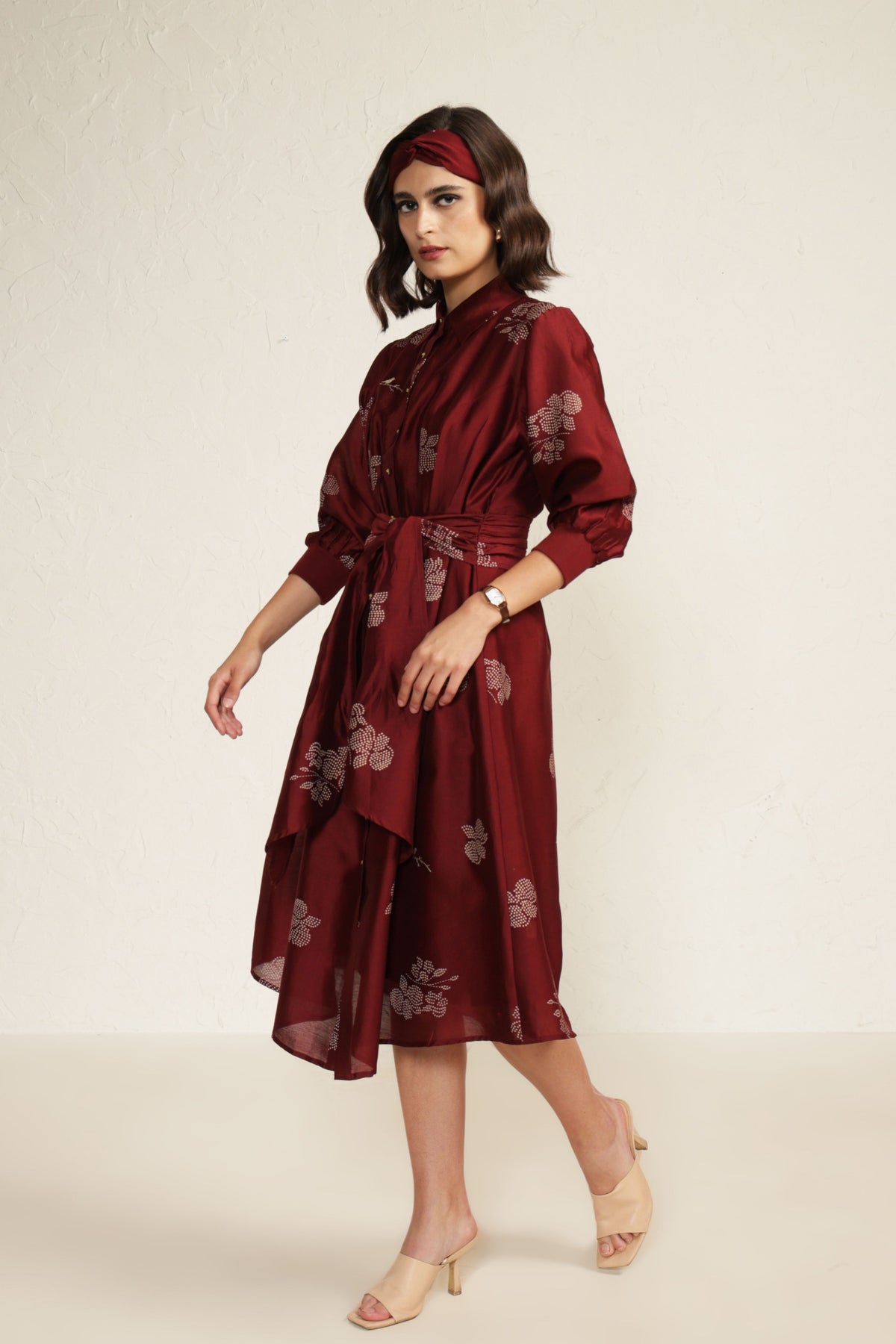 Burgandy Charles Dress