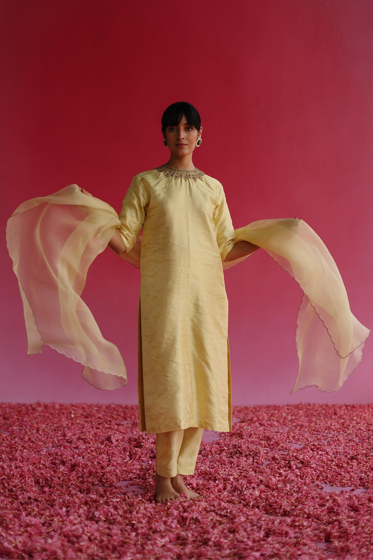 Manjari Yellow Kurta