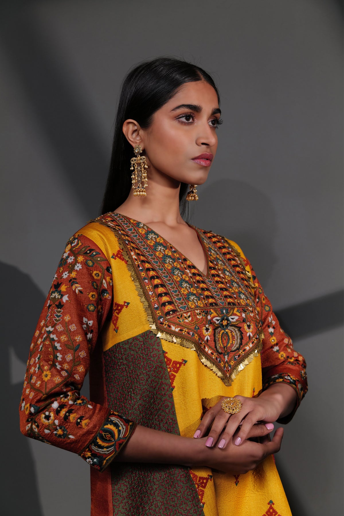 Multicolor Embroidery Kurta