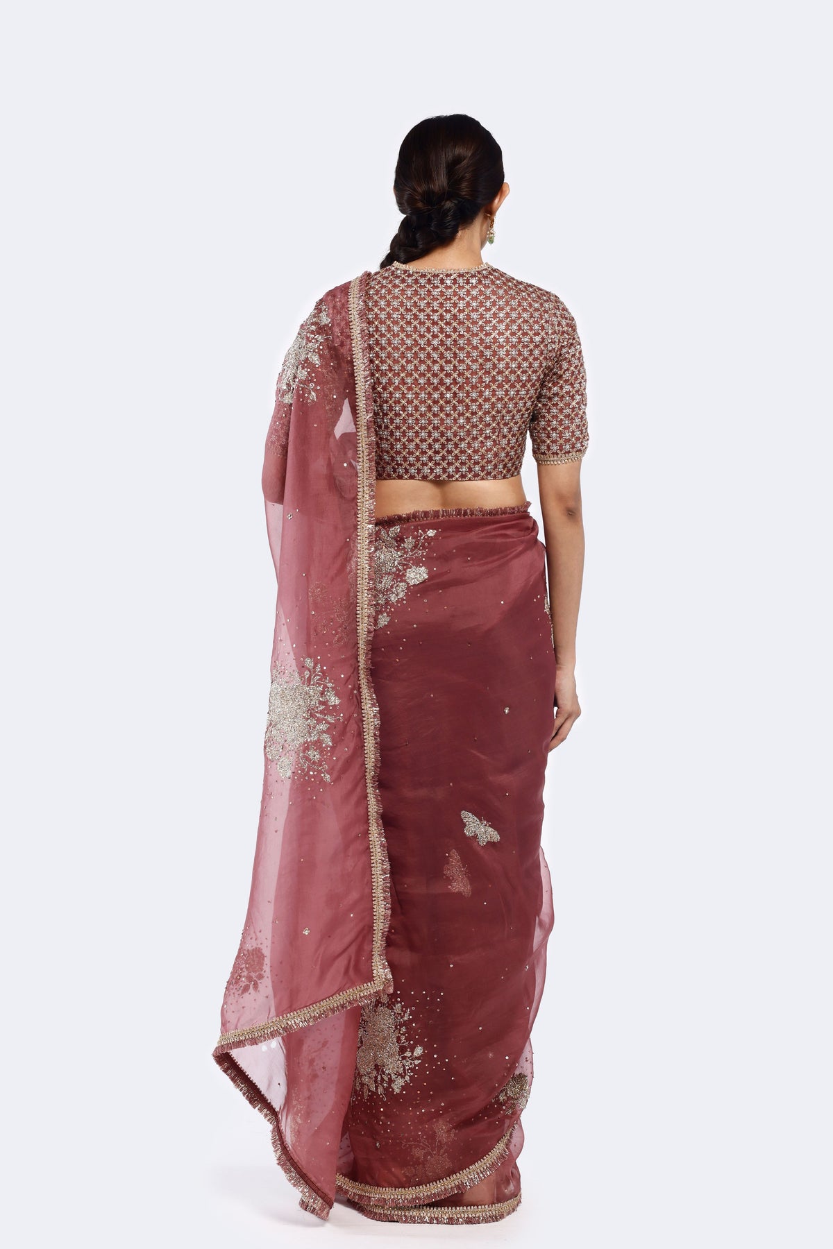 Dead Rose Saree Set