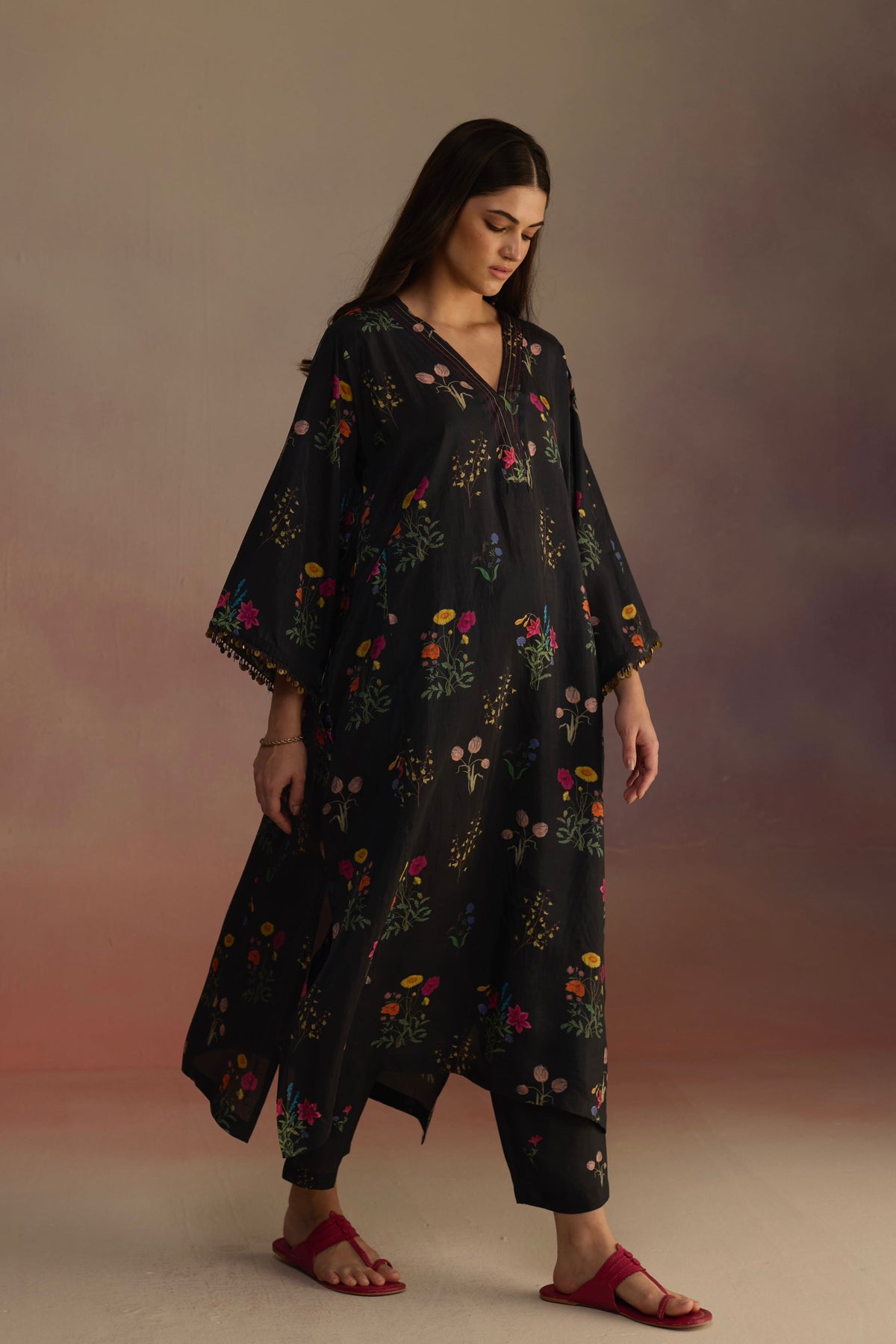 Zaira Long Black Kurta