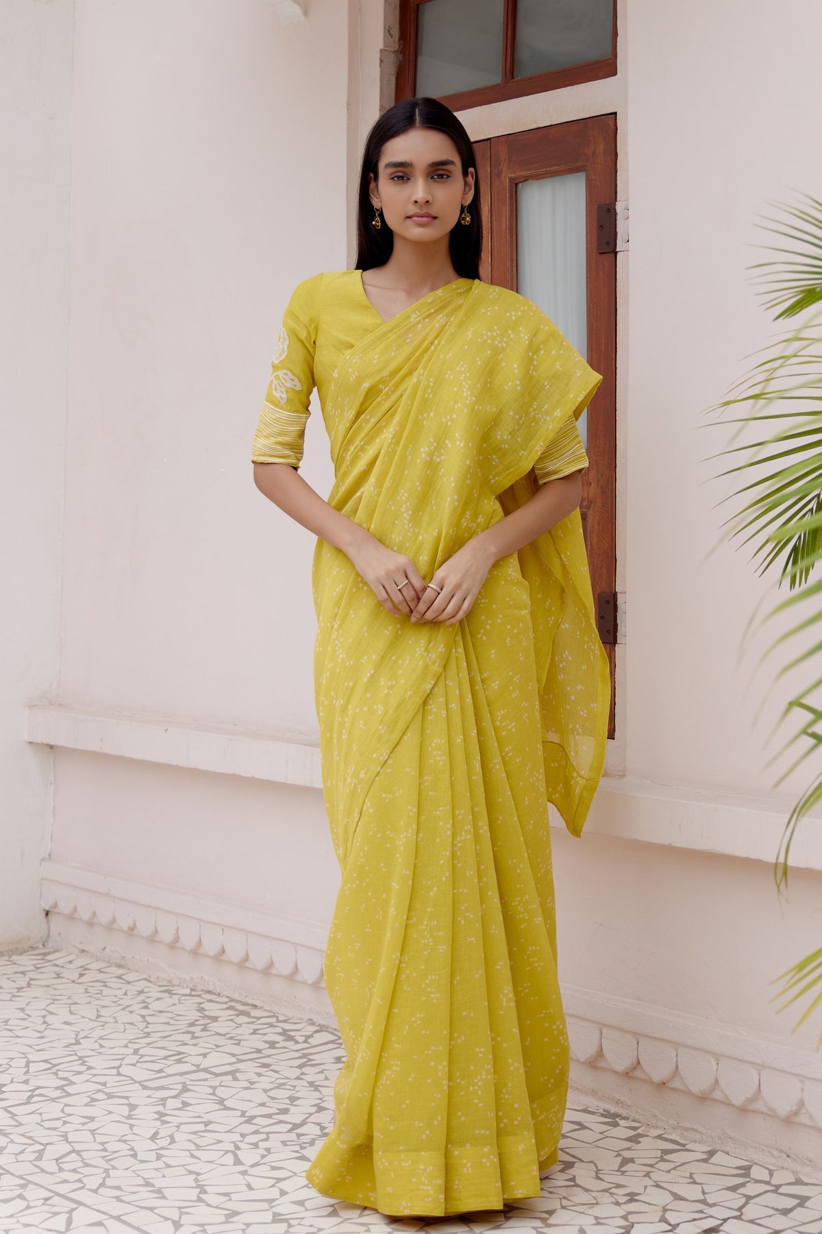 Citrine Printed Saree