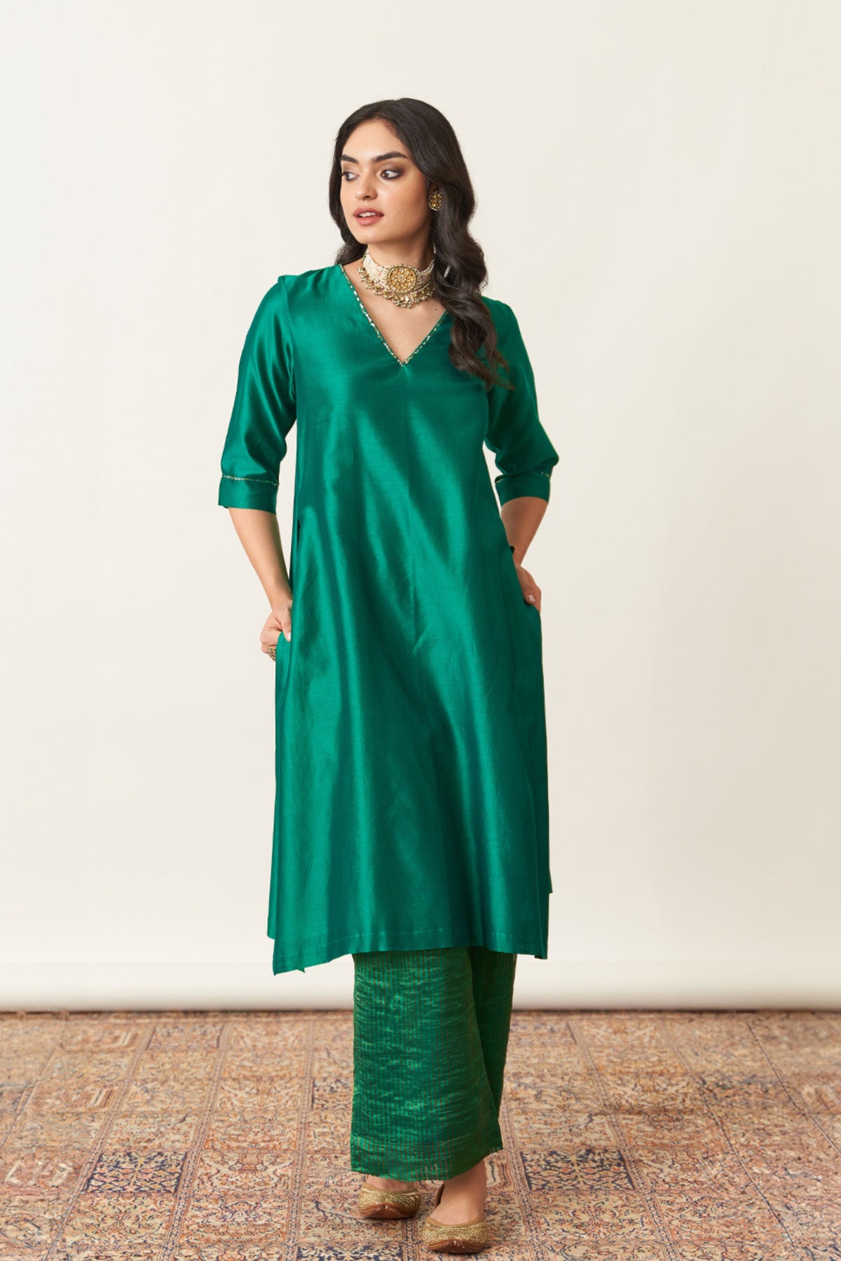 Emerald Green Kurta