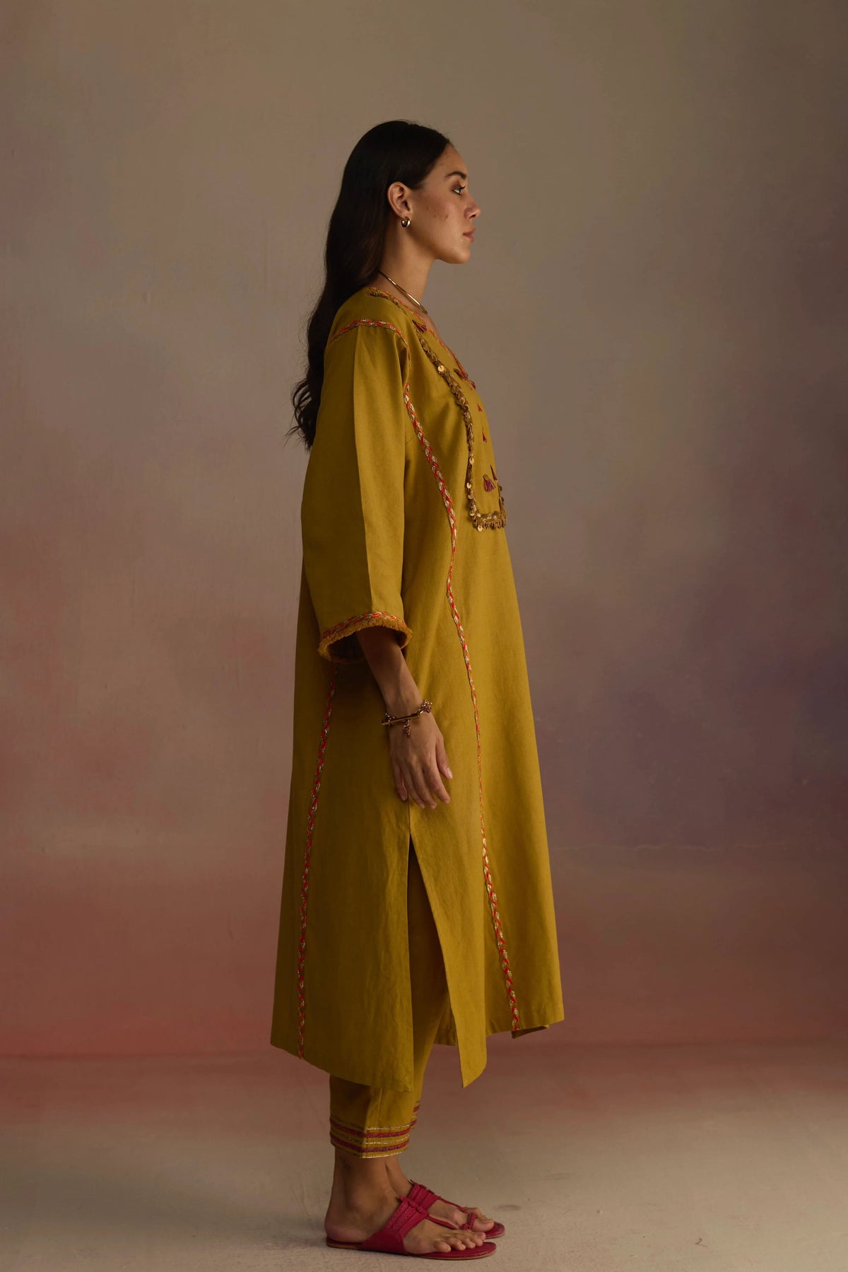 Amber Mustard Kurta