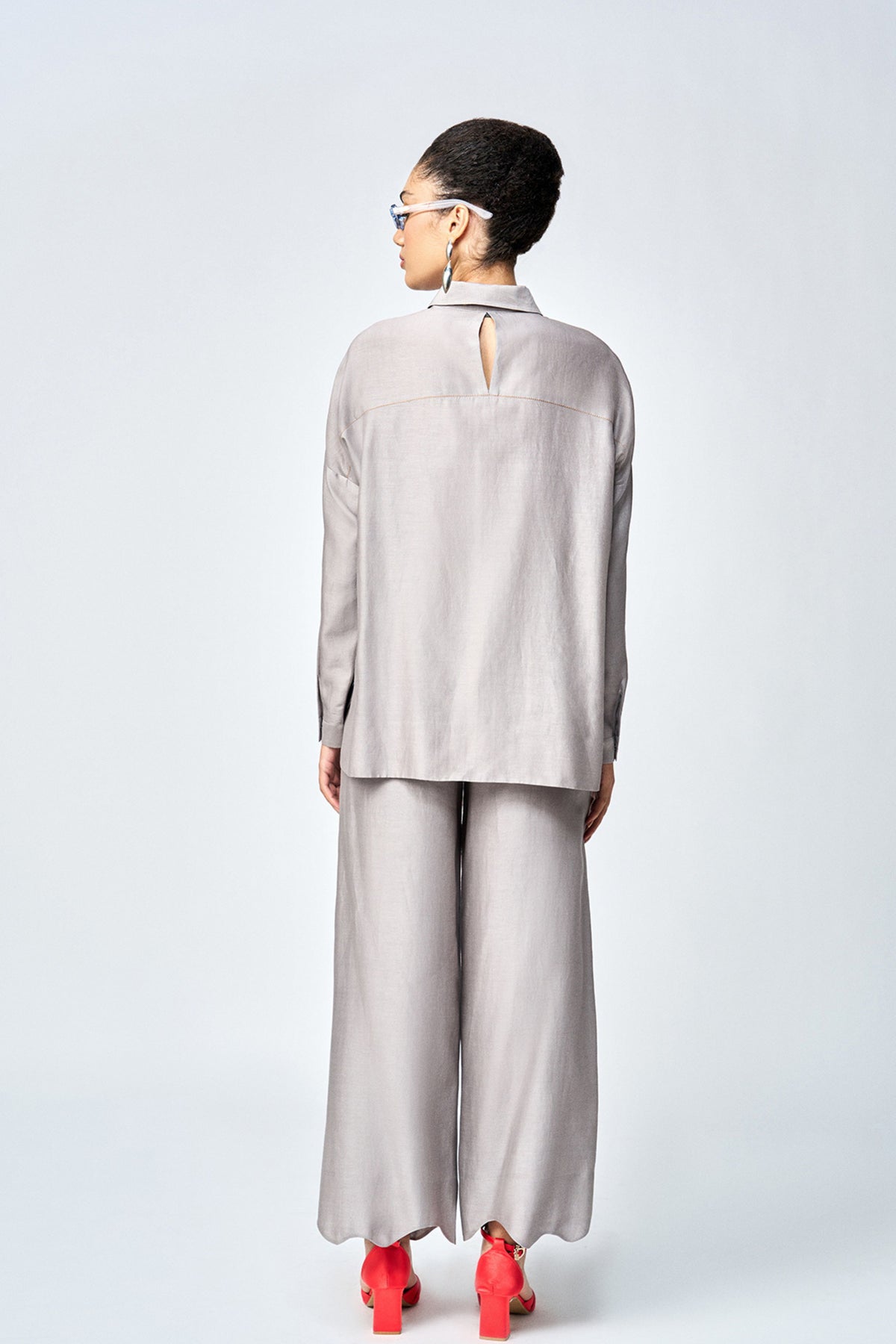 Grey Boxy Shirt