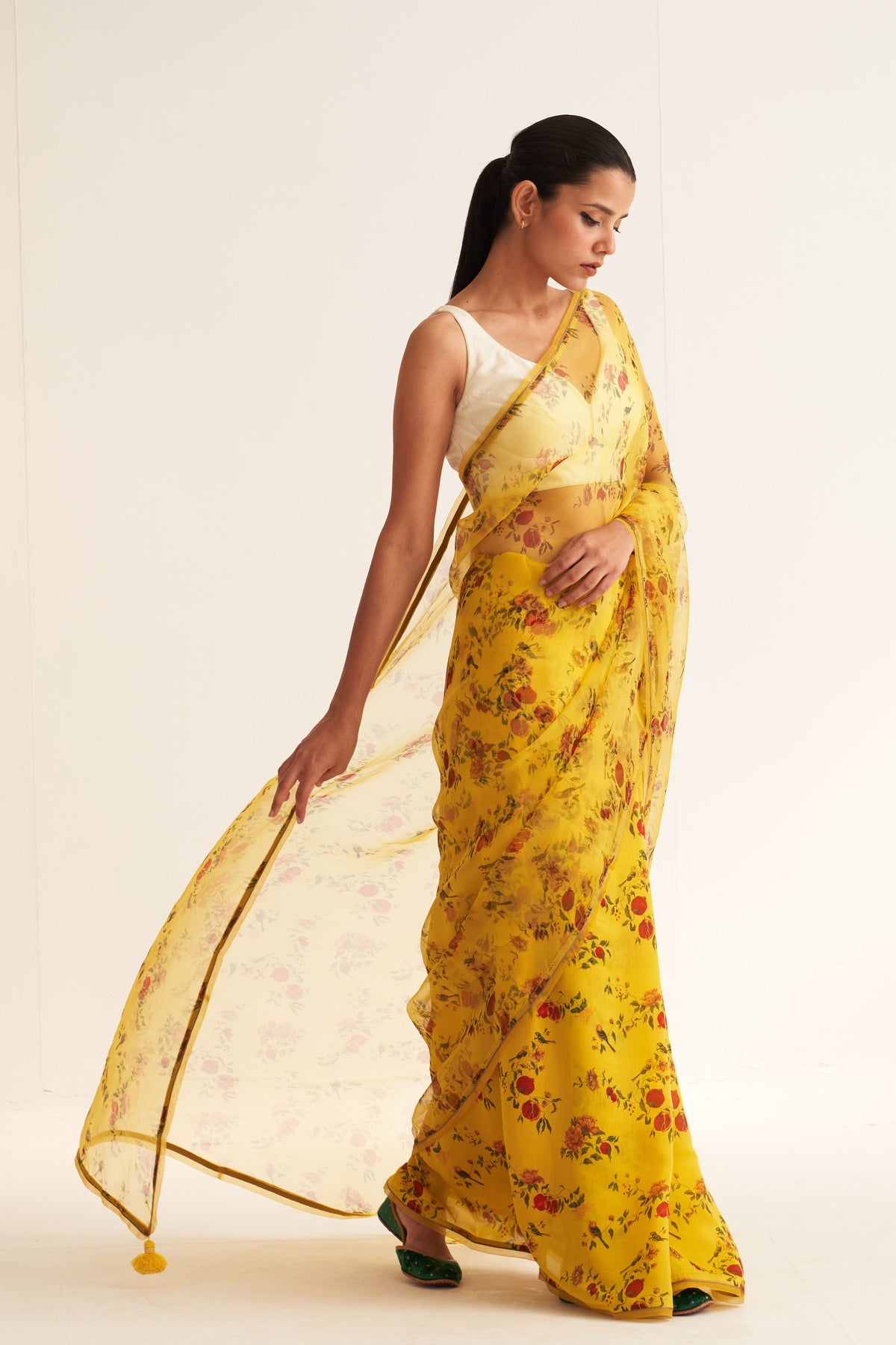 Mohini Yellow Saree