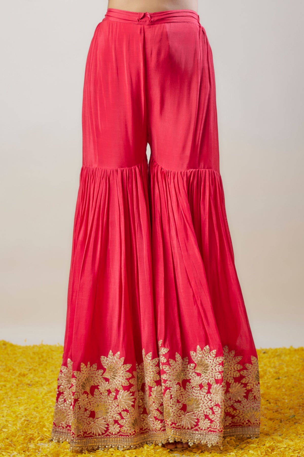 Nupur Cranberry Sharara Set