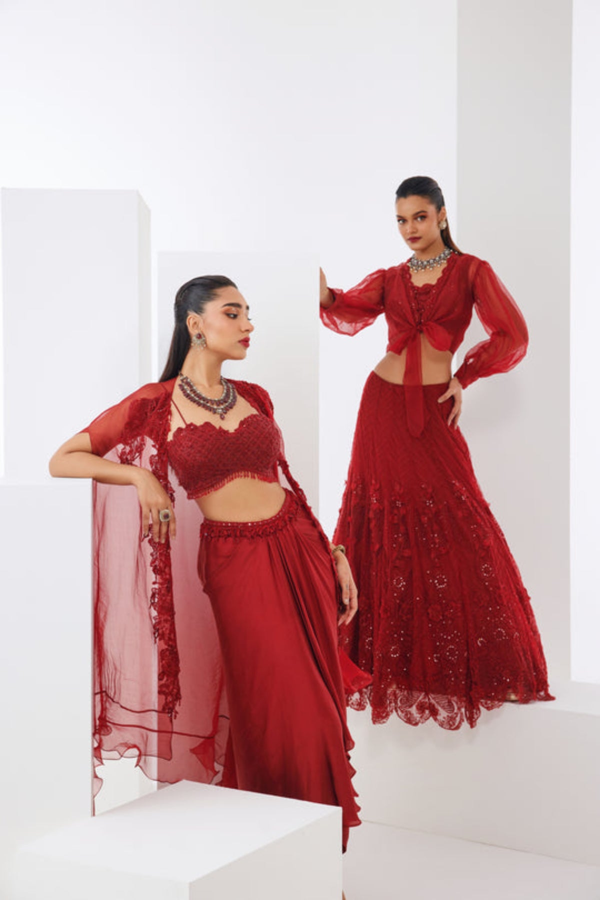 Cherry Lehenga Set