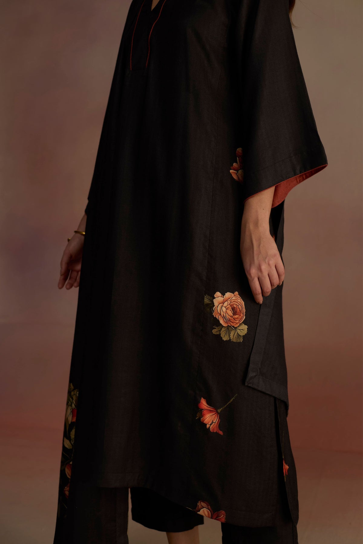 Bergamot Charcoal Kurta