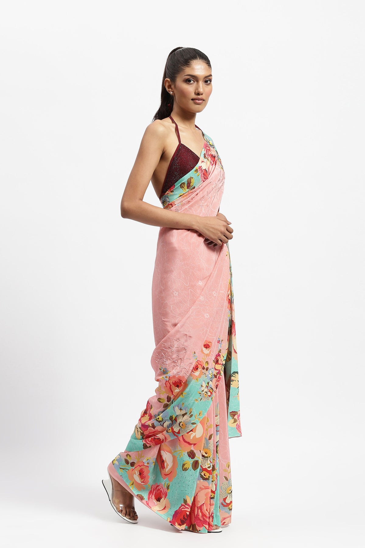 Sky&#39;s the Limit Embellished Saree