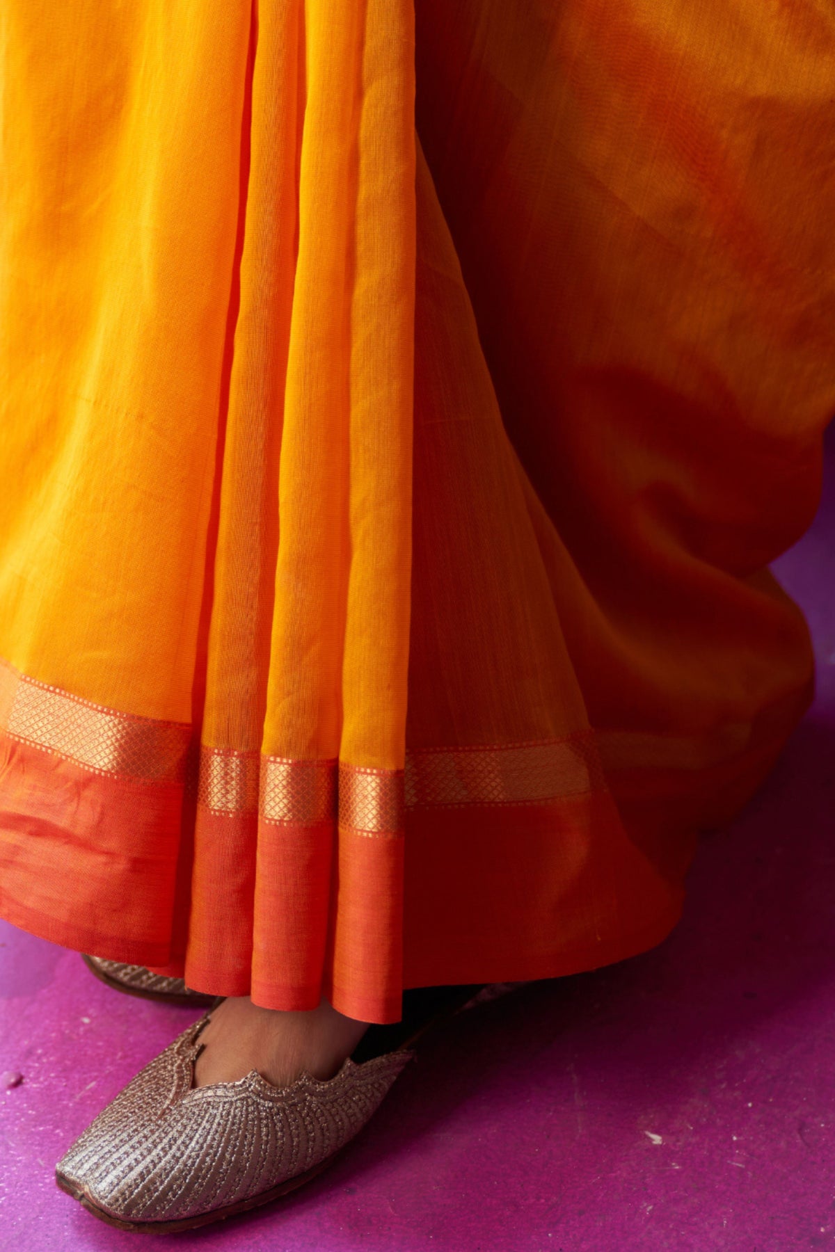 Uma Orange Saree