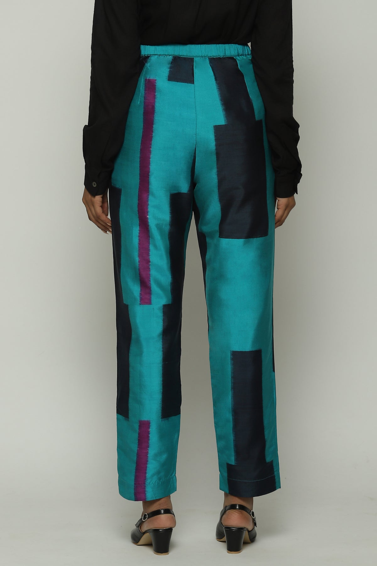 Blue Ikat Tapered Pant