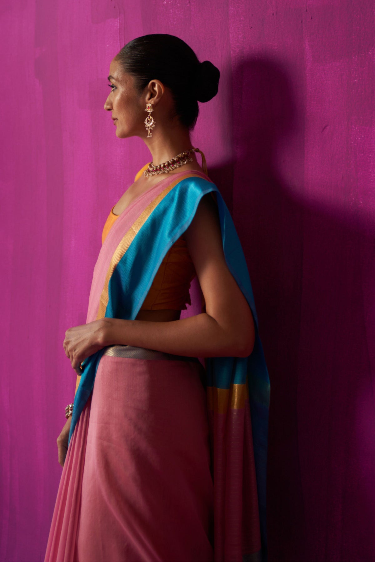 Indira Pink Saree