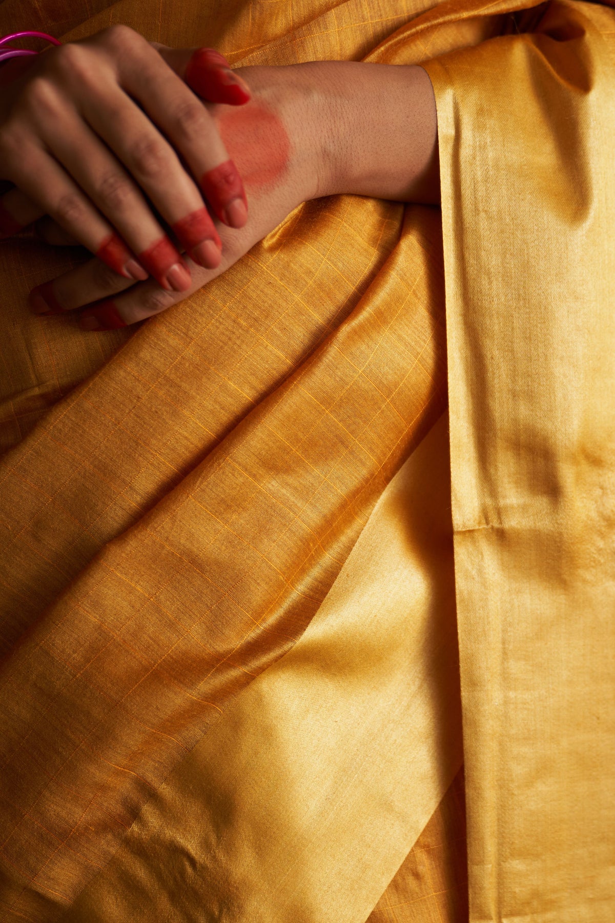 Falguni Mustard Saree