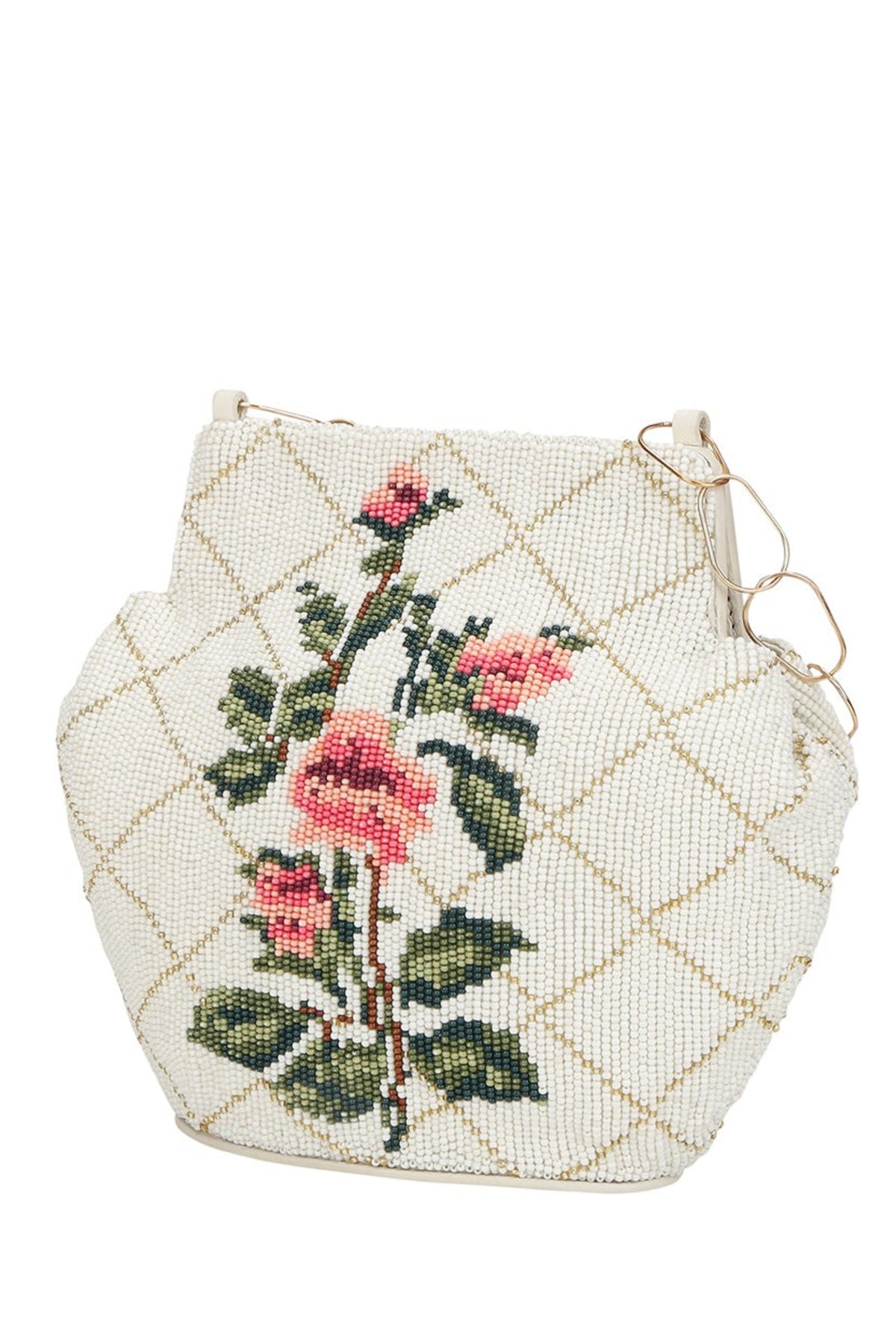 Dandelion beaded potli bag