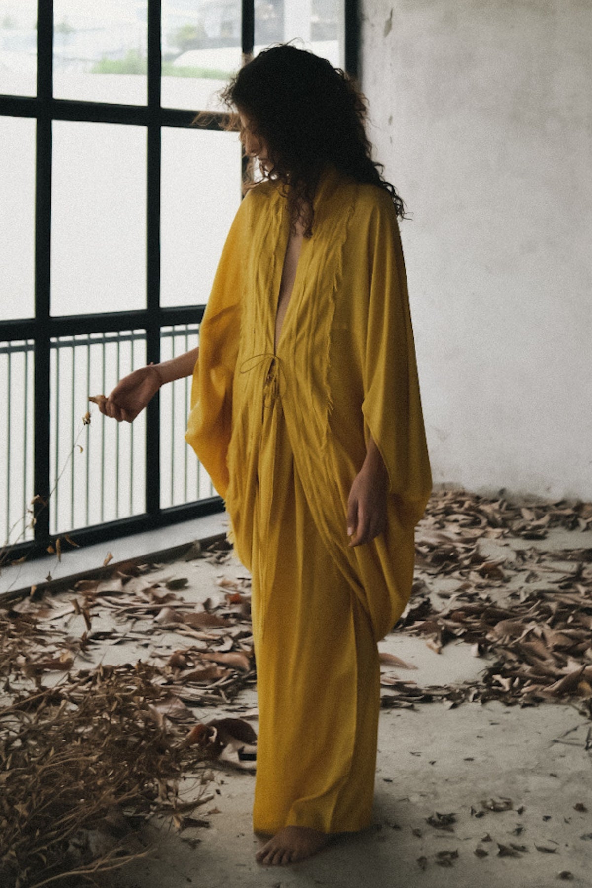 Yellow Alipsa Robe Set