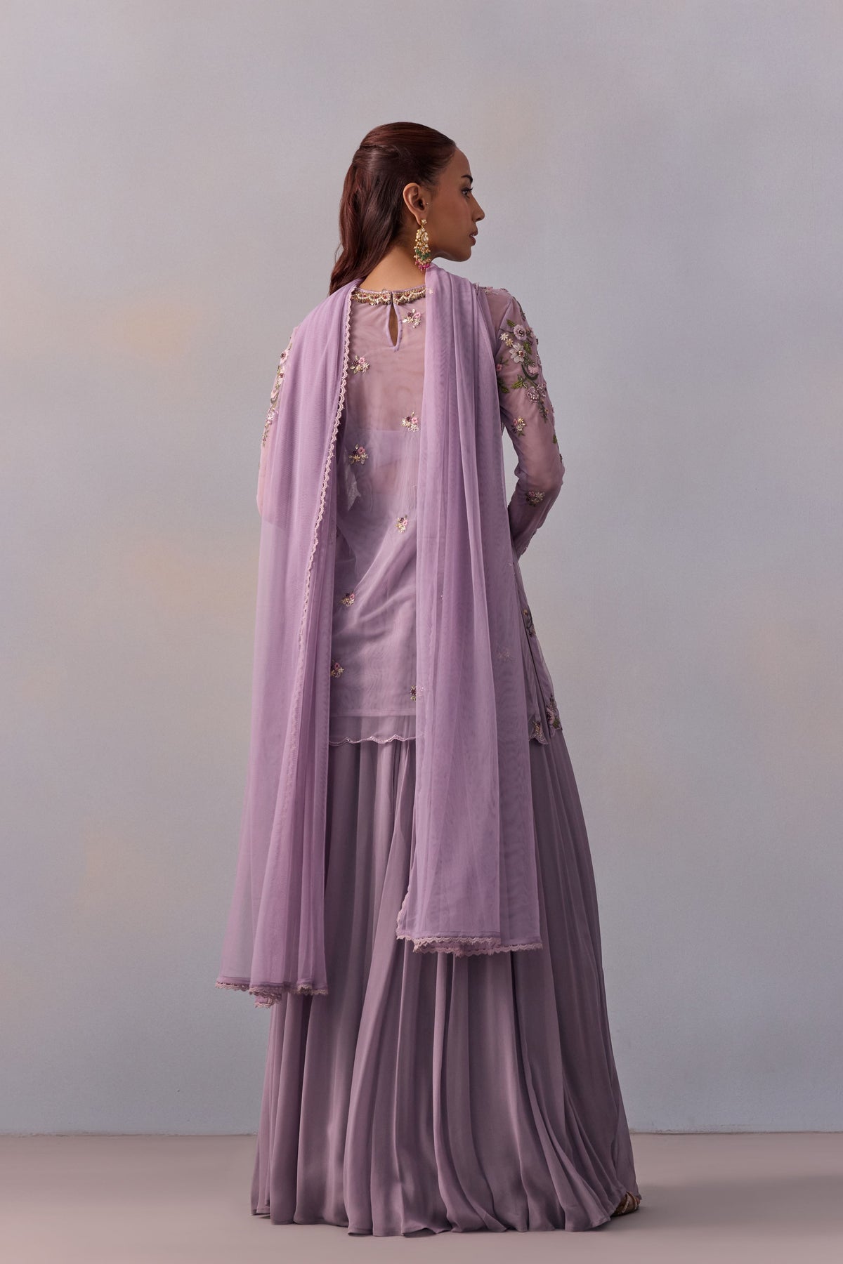 Lilac Fidah Sharara Set