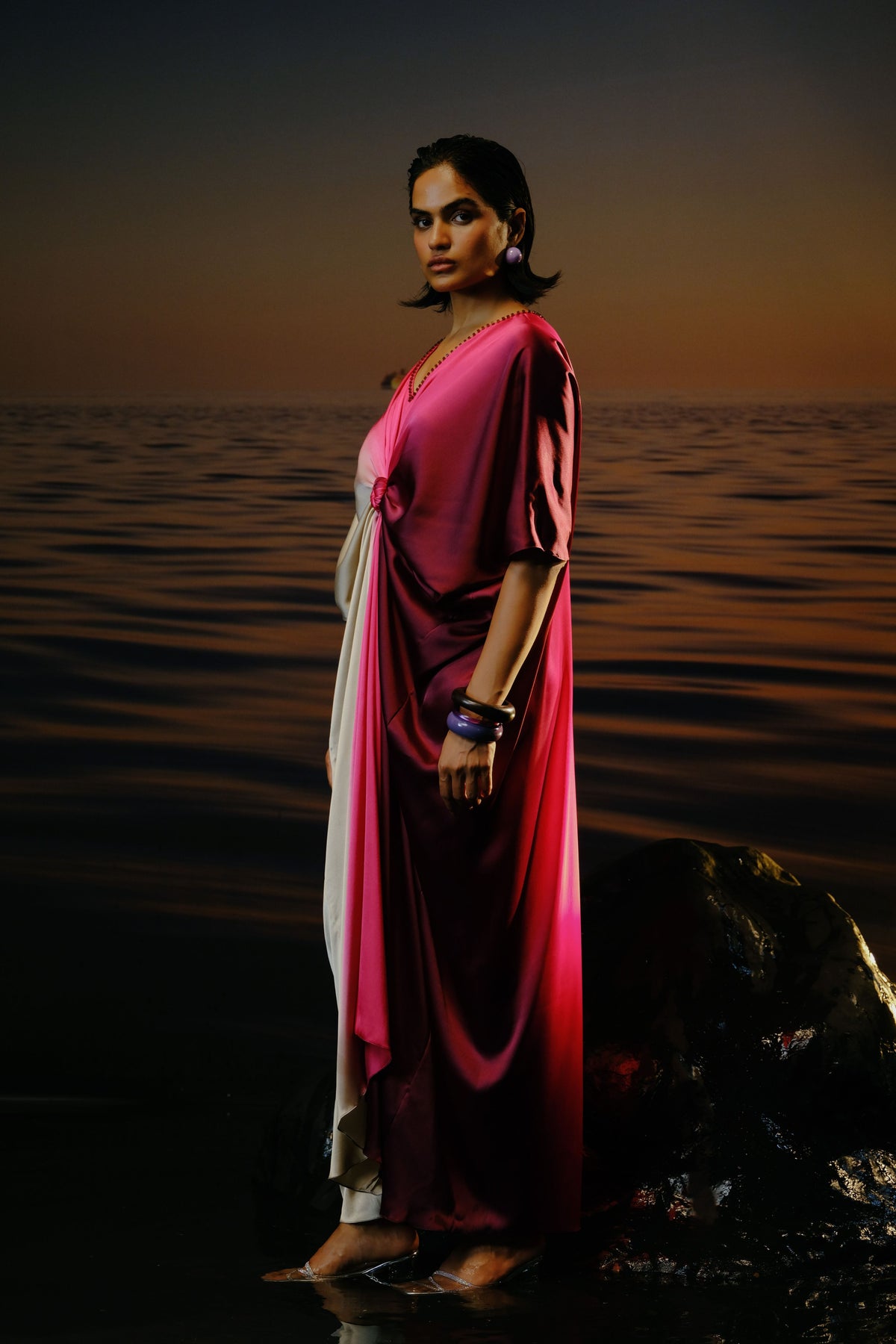 Alora Pink Kaftan