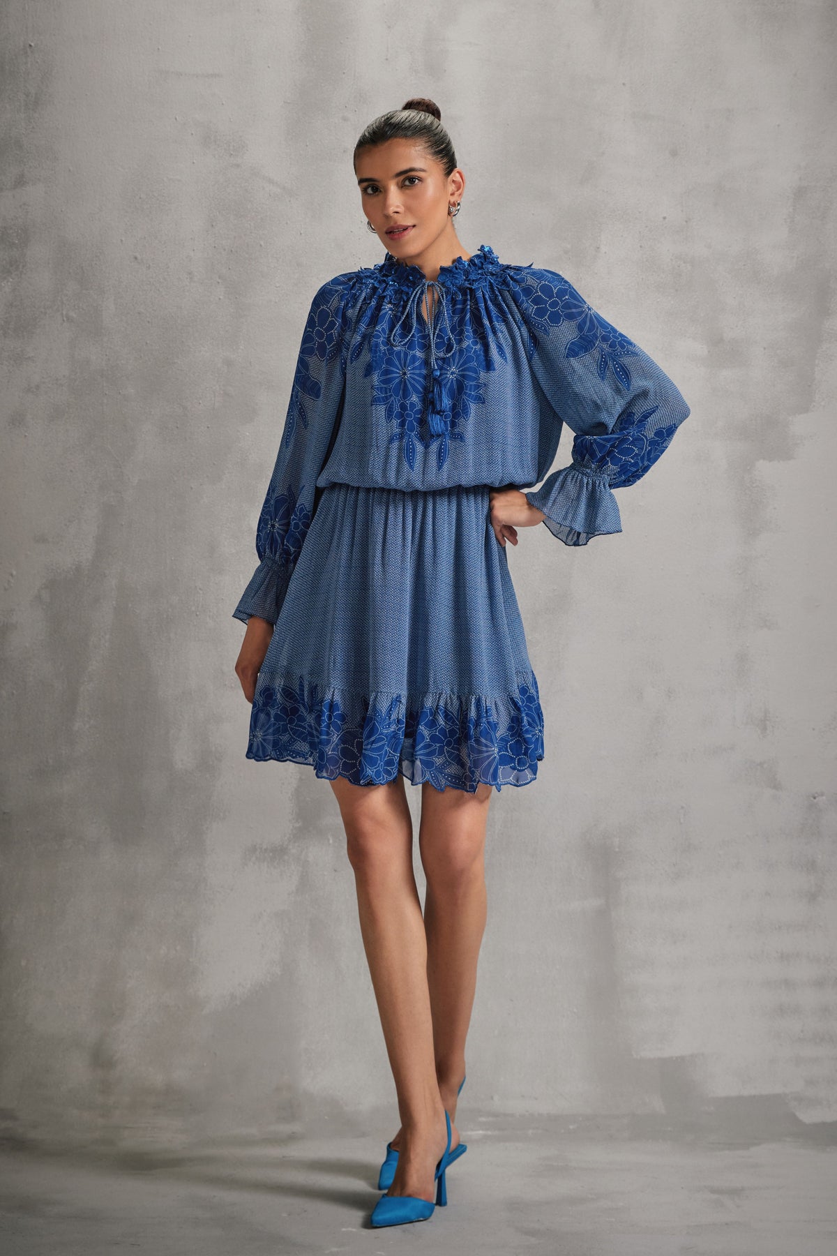 Hitachi Ruffled Dress