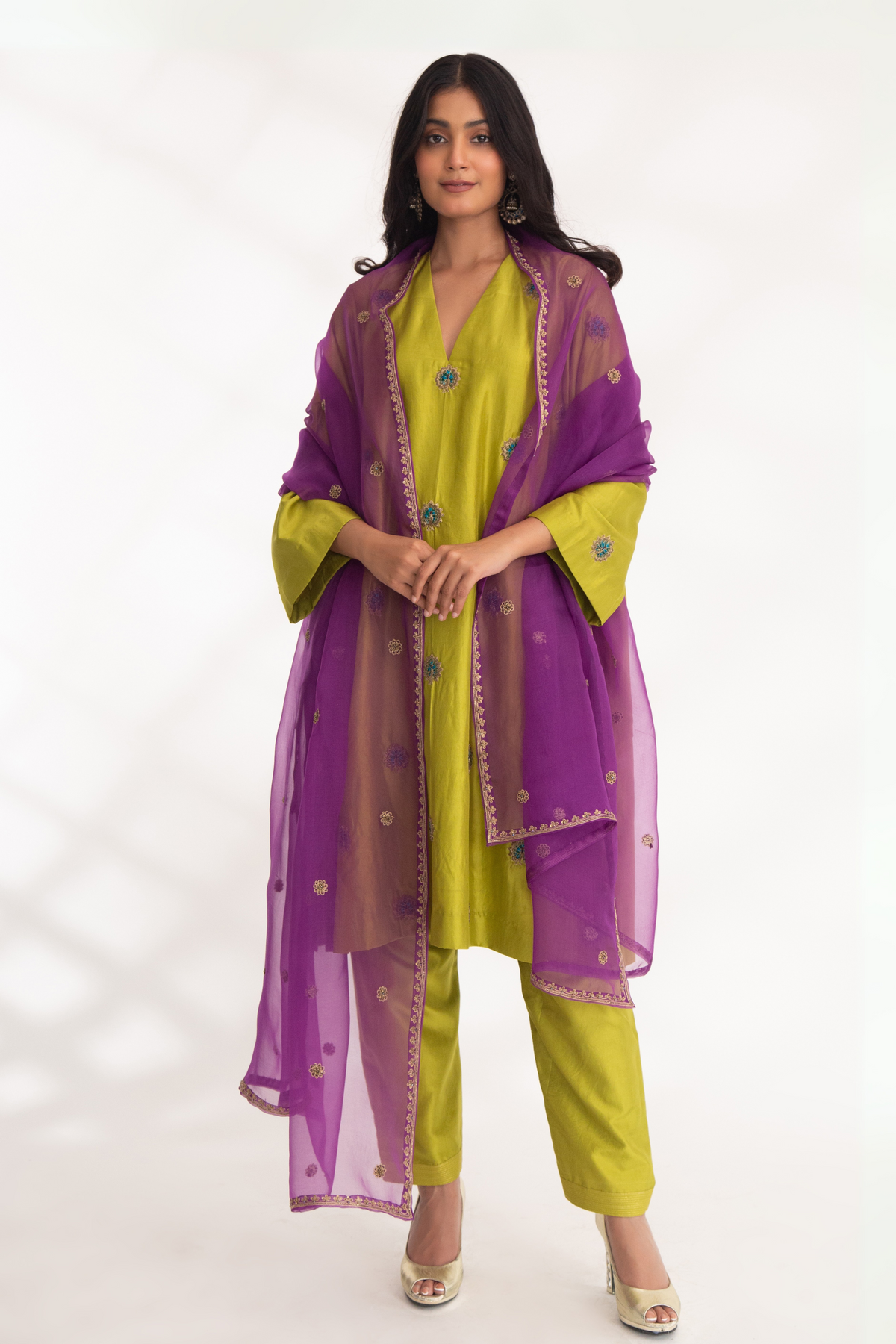 Mango Green Devya Tunic Set