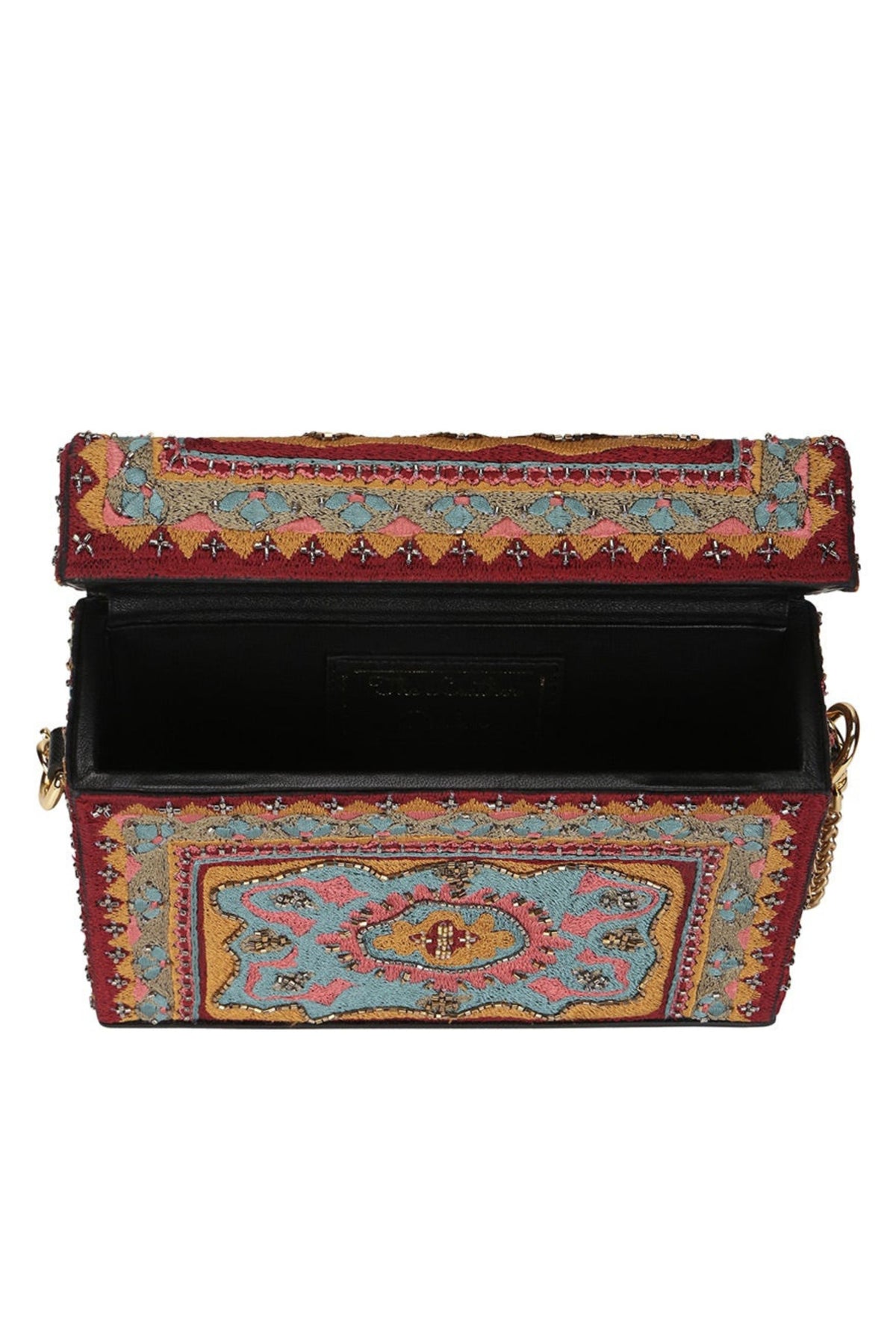 Balsam Embroidered Box Bag