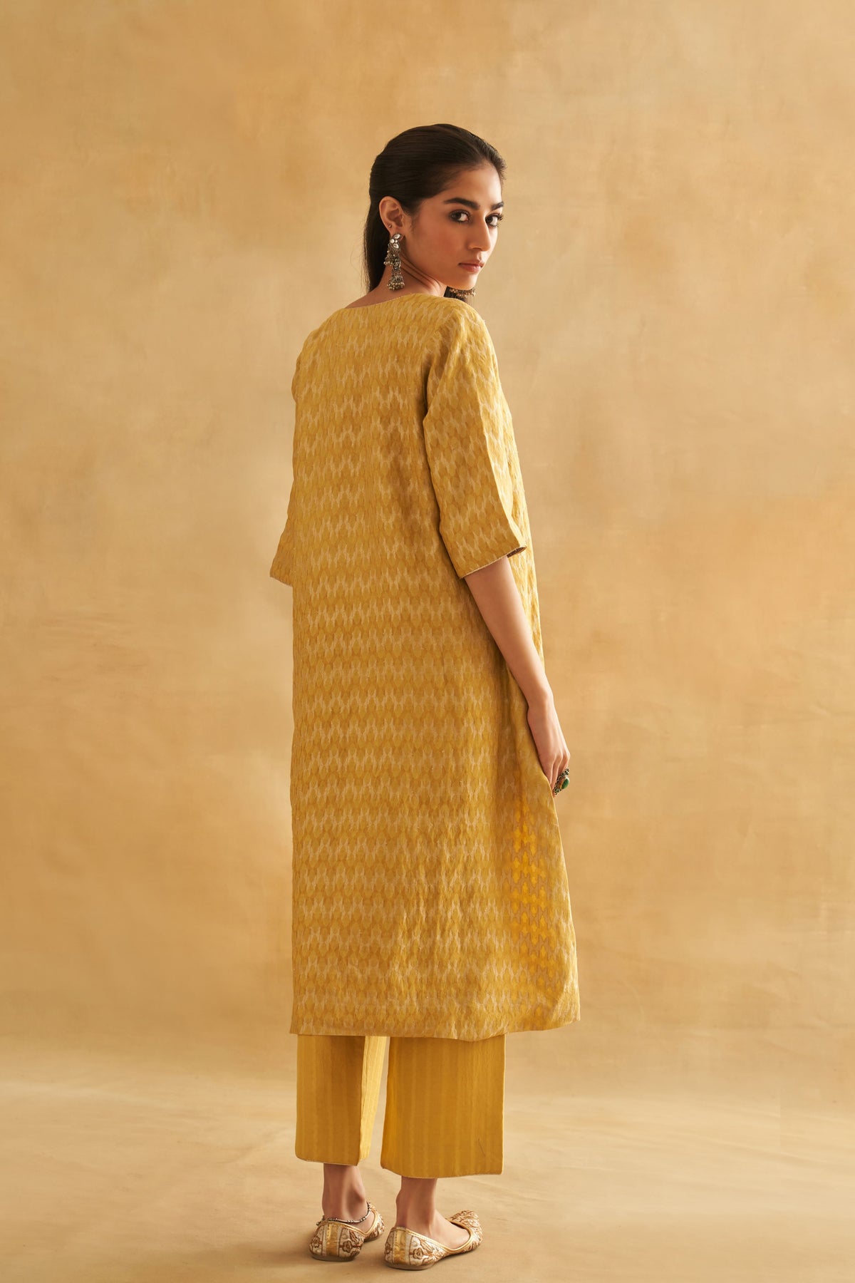 Yellow Embroidery Kurta