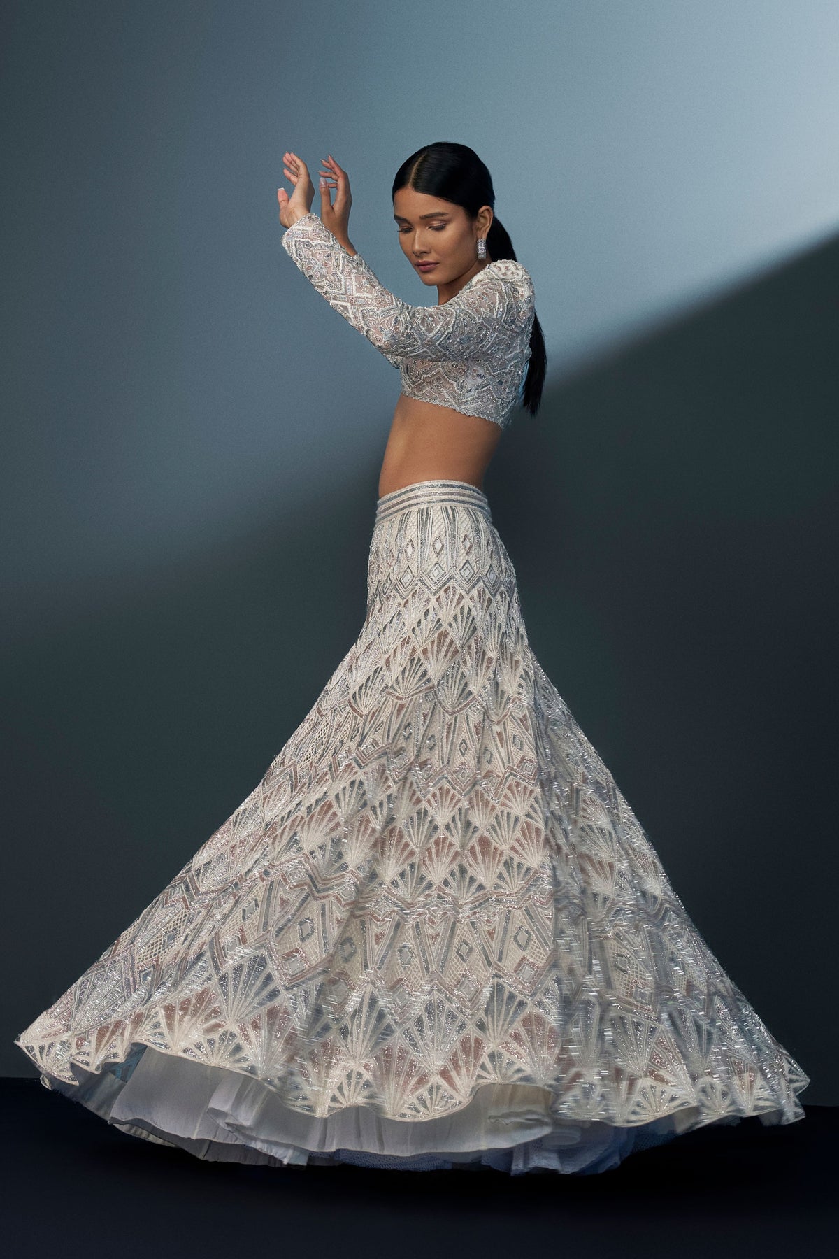 Imperia Ivory Lehenga Set