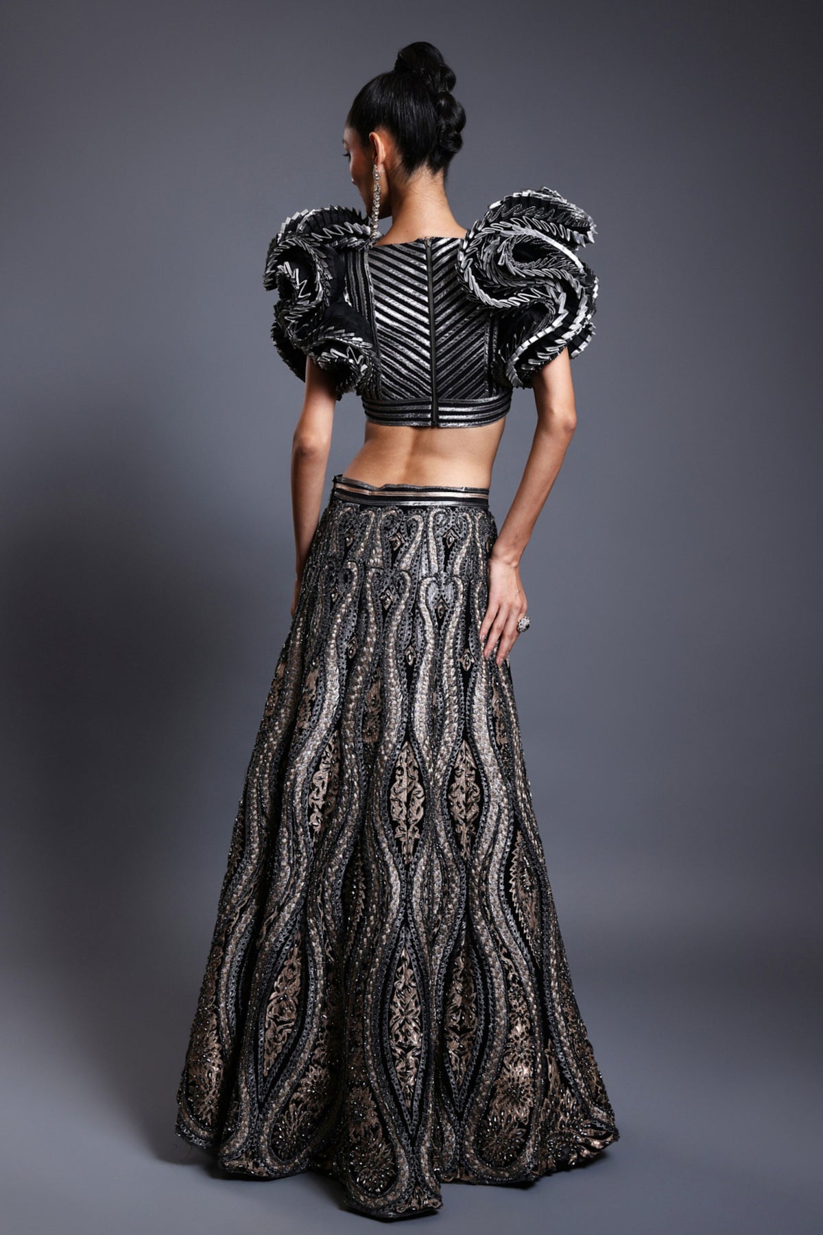 Black Lehenga Set