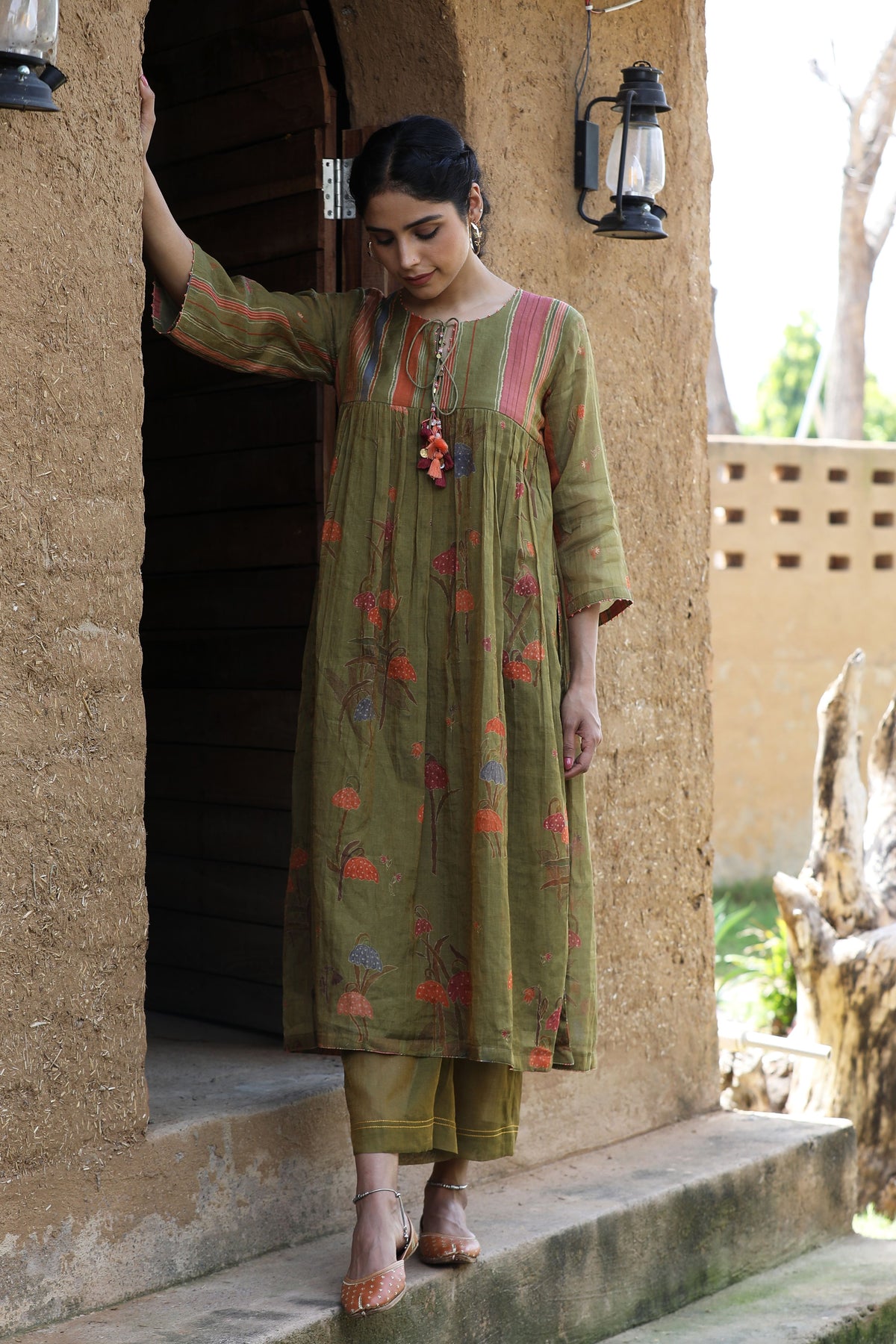 Mehendi Green Tunic Set