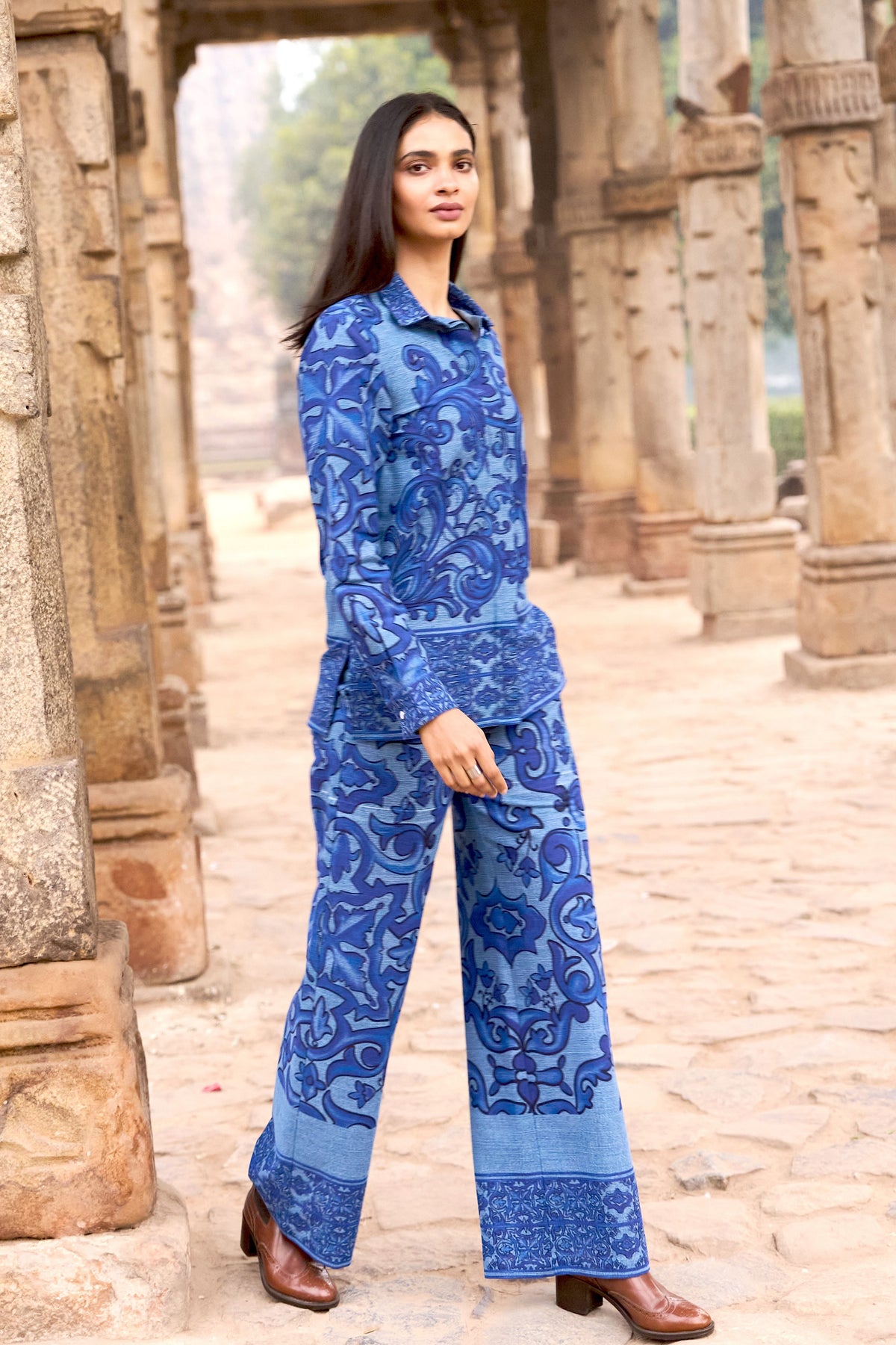 Denim Printed Co-ord Set