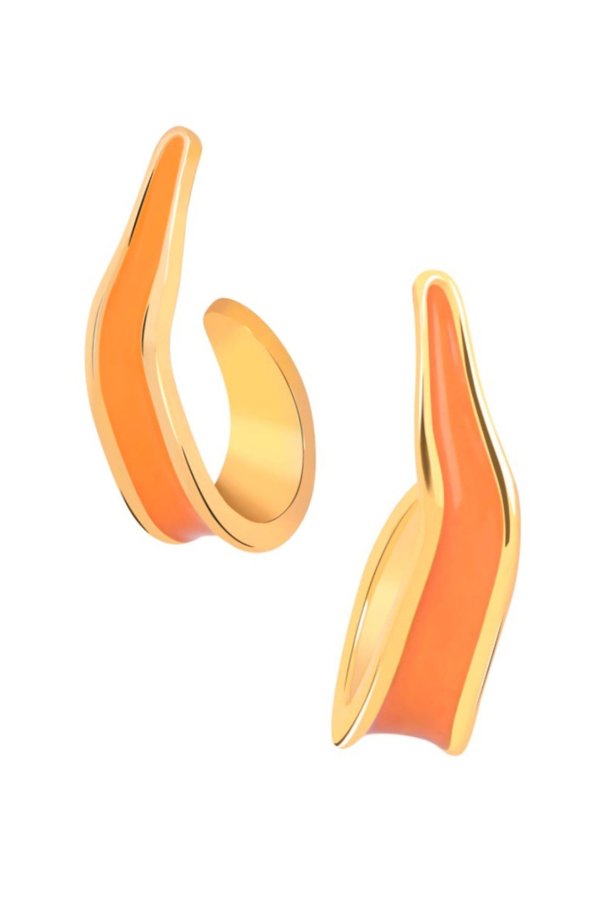 Andaman Hoops Orange Earrings