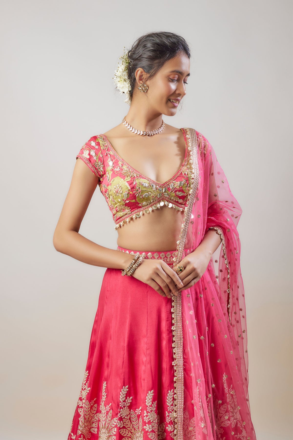 Alaya Cranberry Lehenga Set