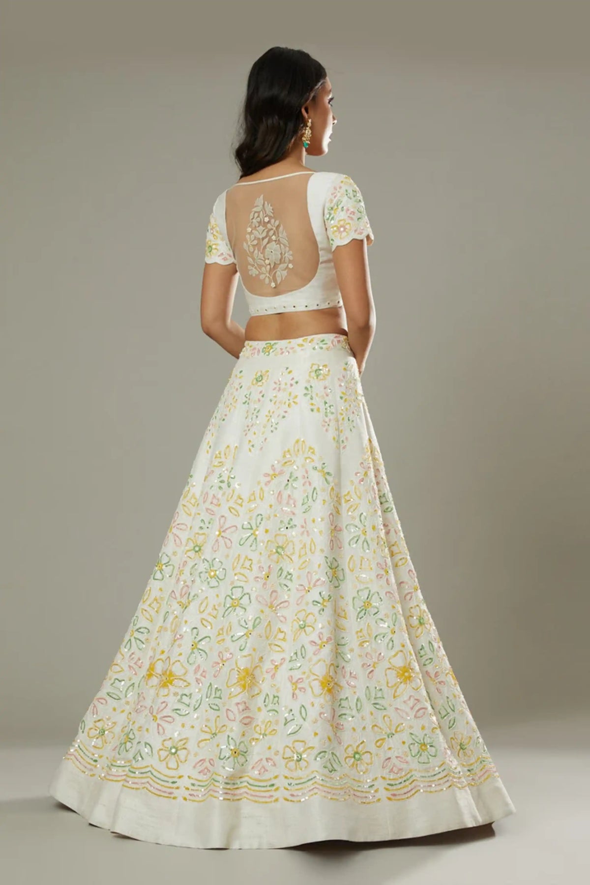 French Vanilla Lehenga Set